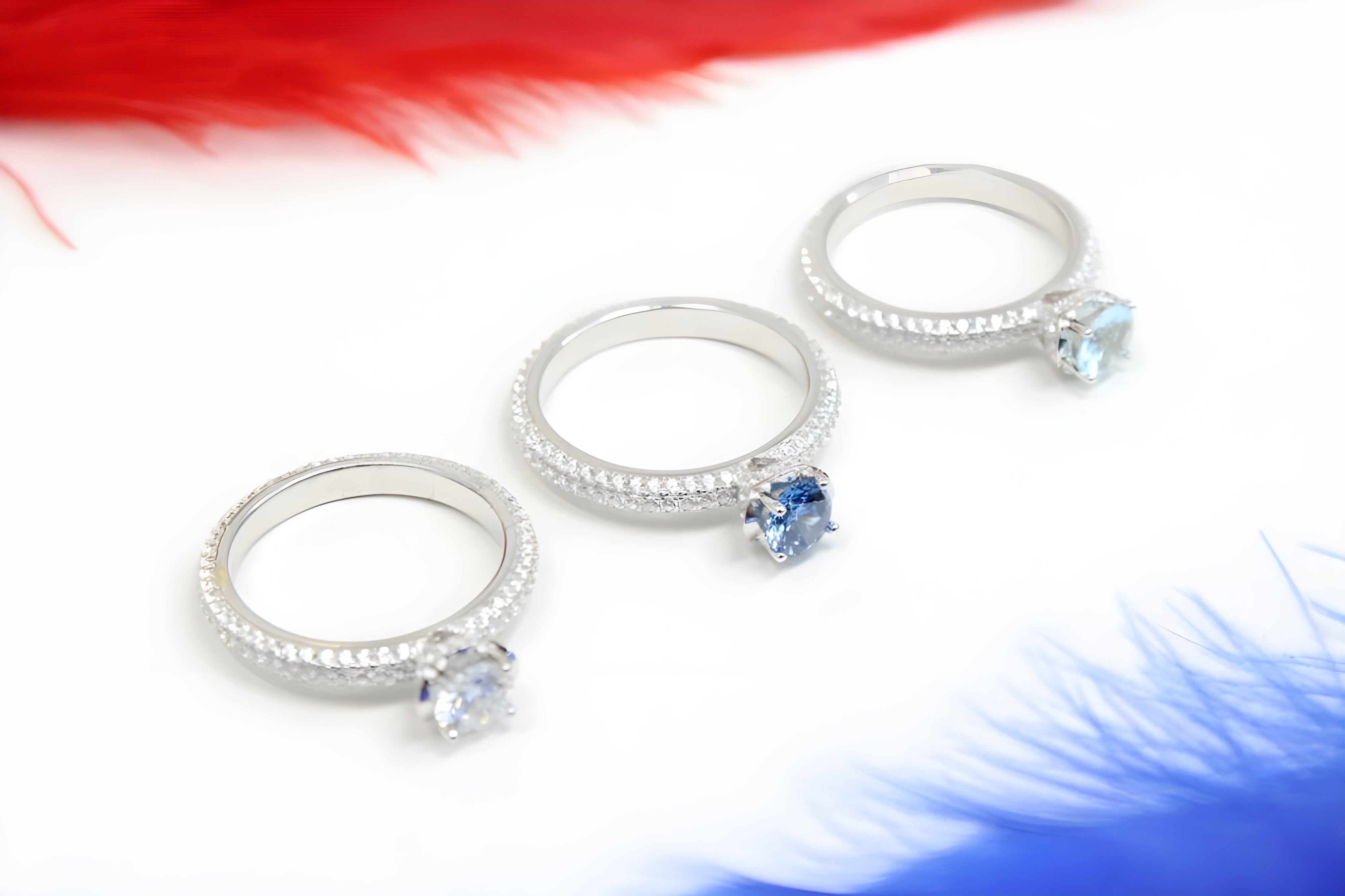 Celestial Sparkle Sterling Silver VeeLux Premium Crystal Ring