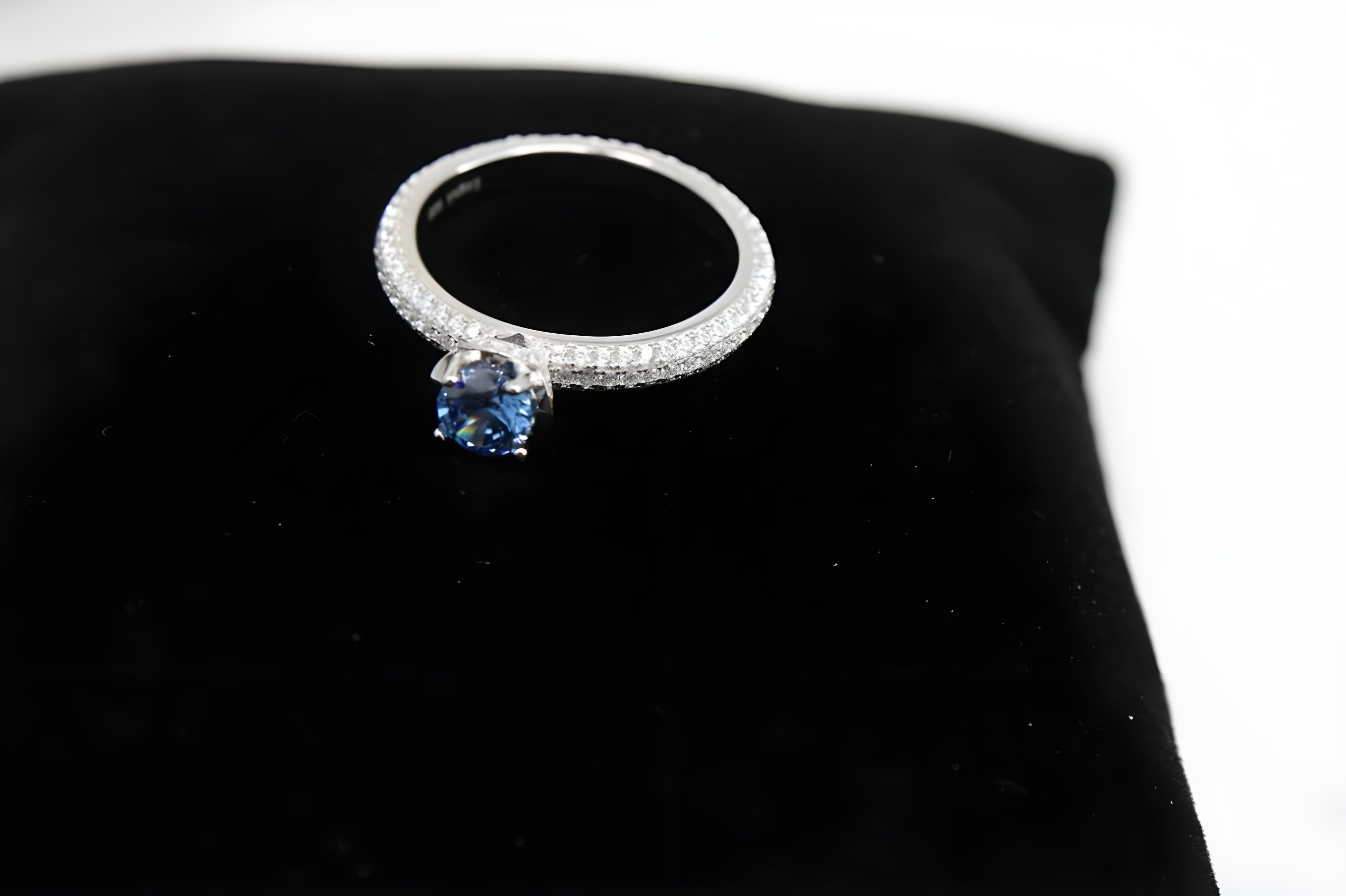 Celestial Sparkle Sterling Silver VeeLux Premium Crystal Ring