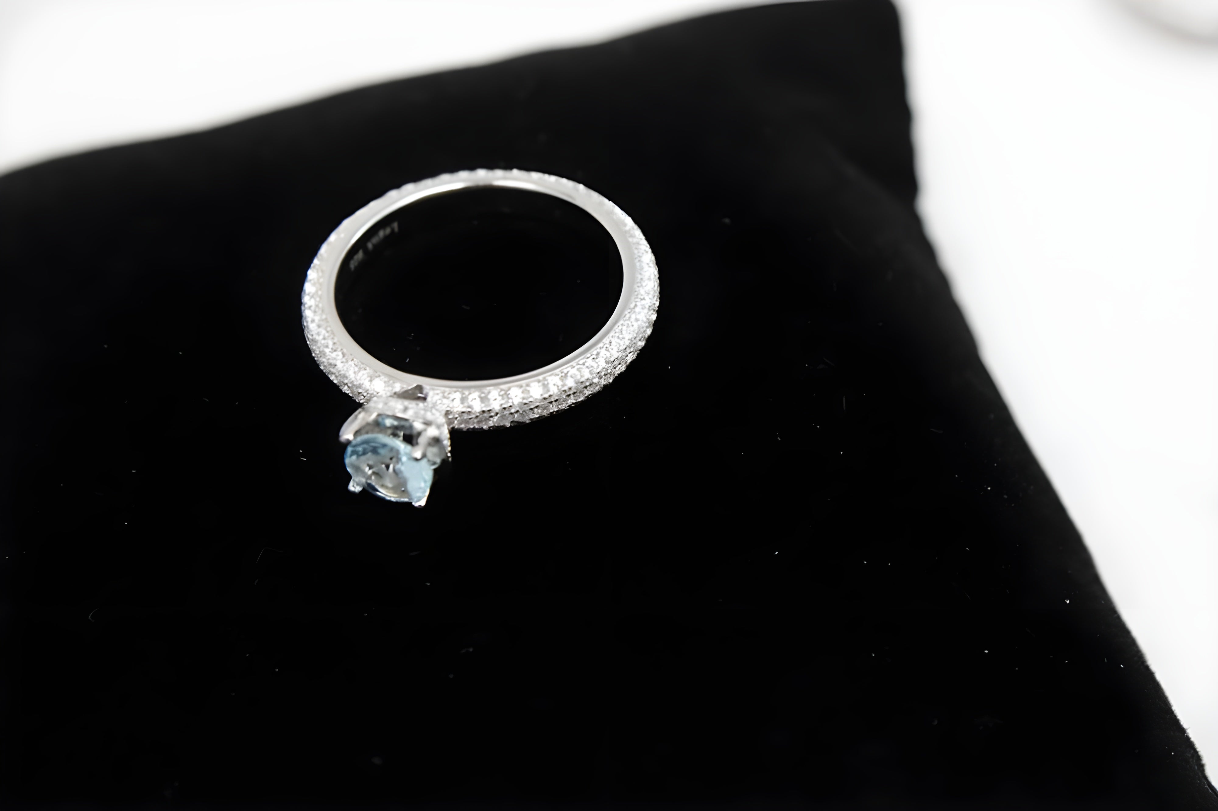 Celestial Sparkle Sterling Silver VeeLux Premium Crystal Ring