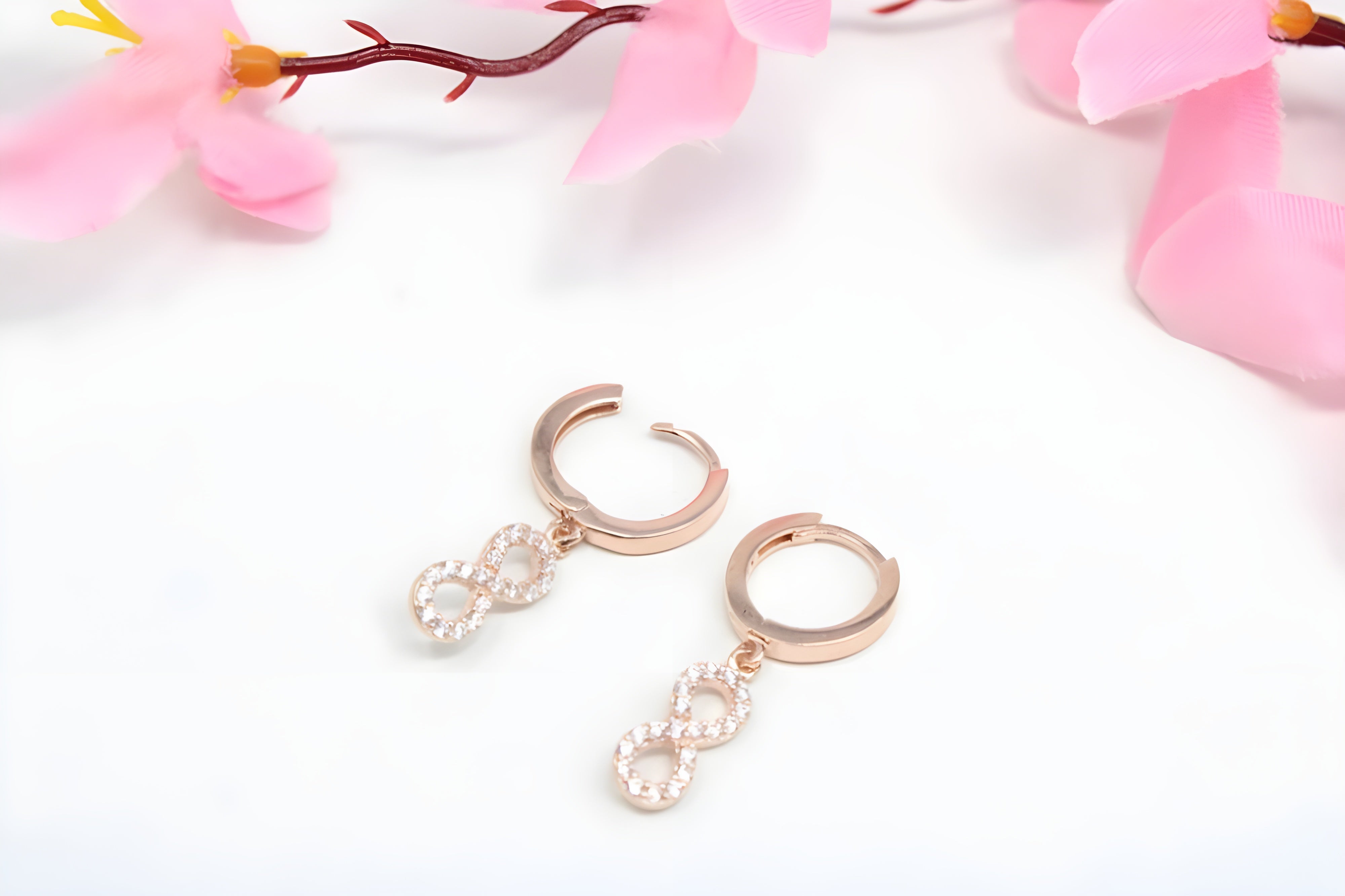 Golden Cascade 92.5 Sterling Silver with Copper Gold Dangling Earrings