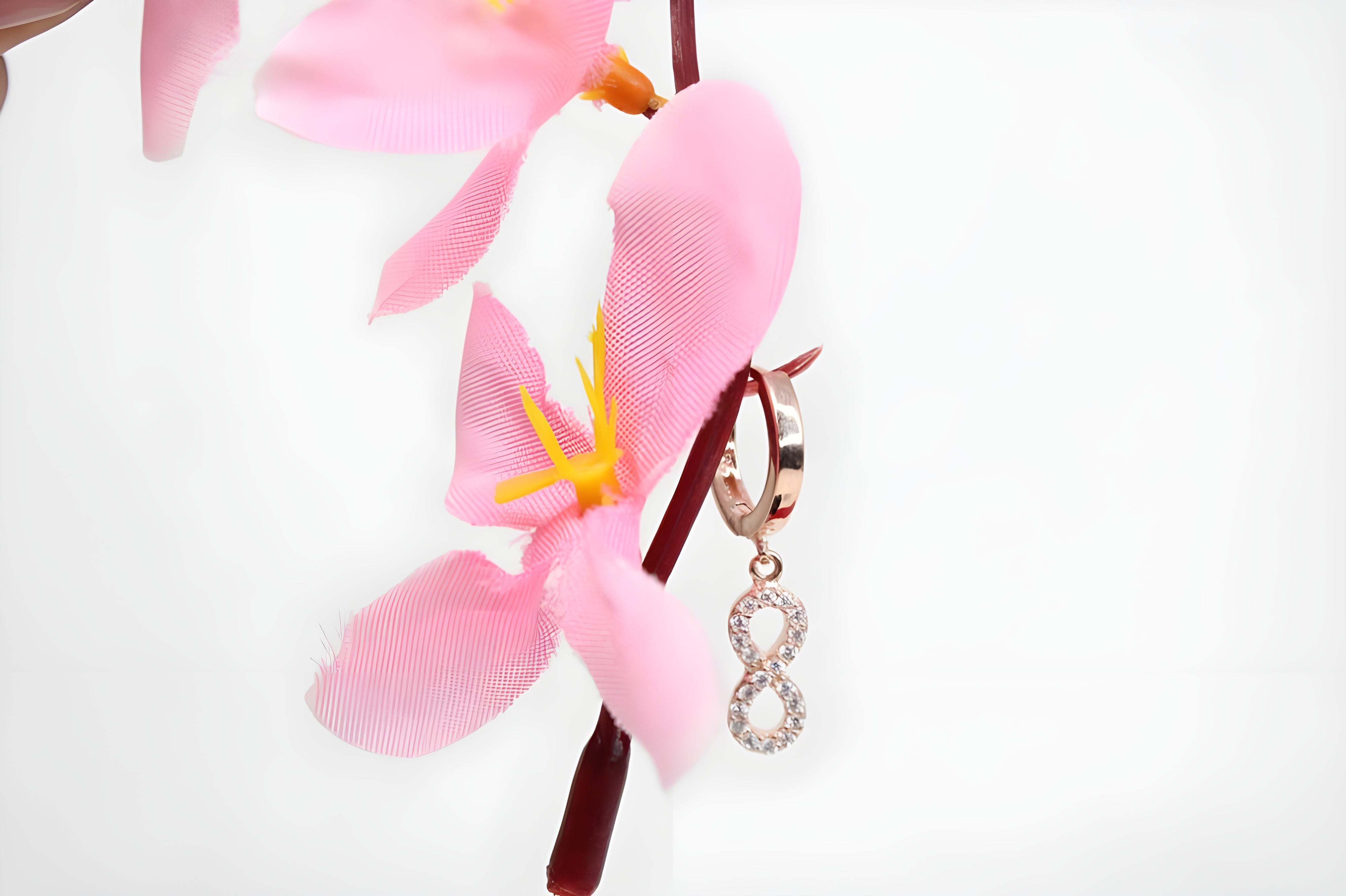Golden Cascade 92.5 Sterling Silver with Copper Gold Dangling Earrings