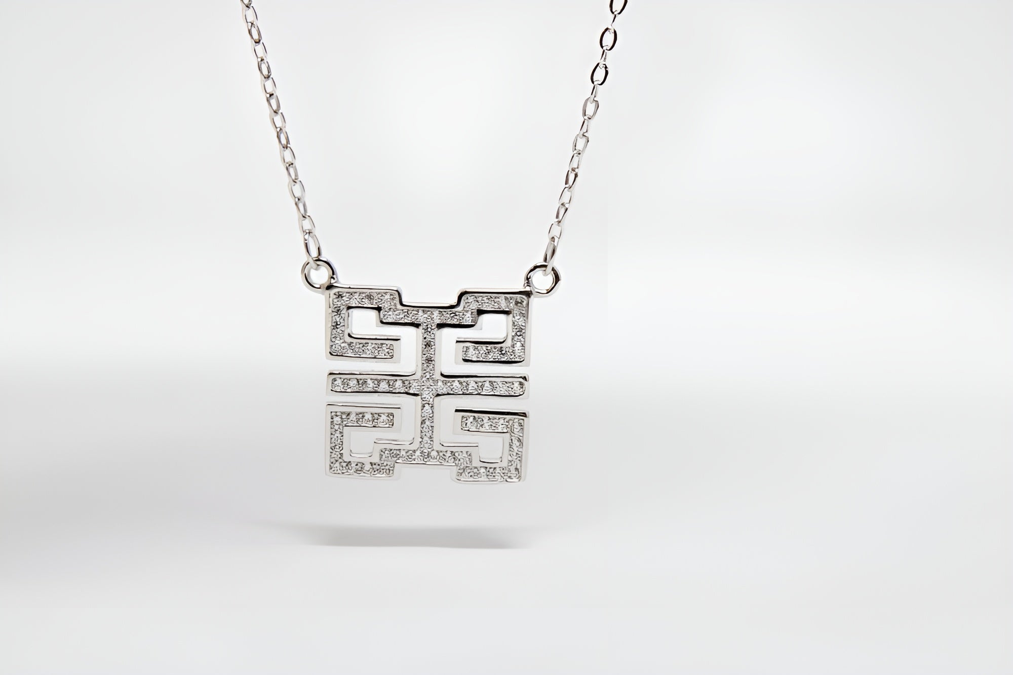 Contemporary VeeLux Crystal Geometric Pendant