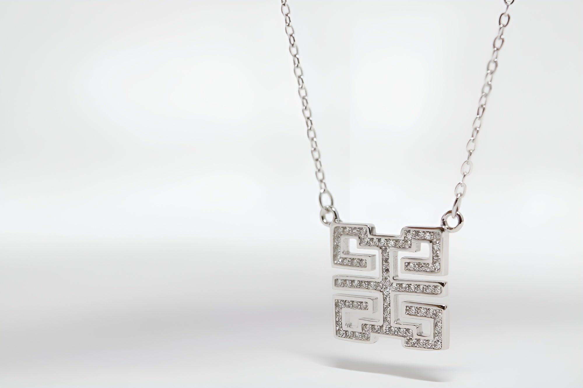 Contemporary VeeLux Crystal Geometric Pendant