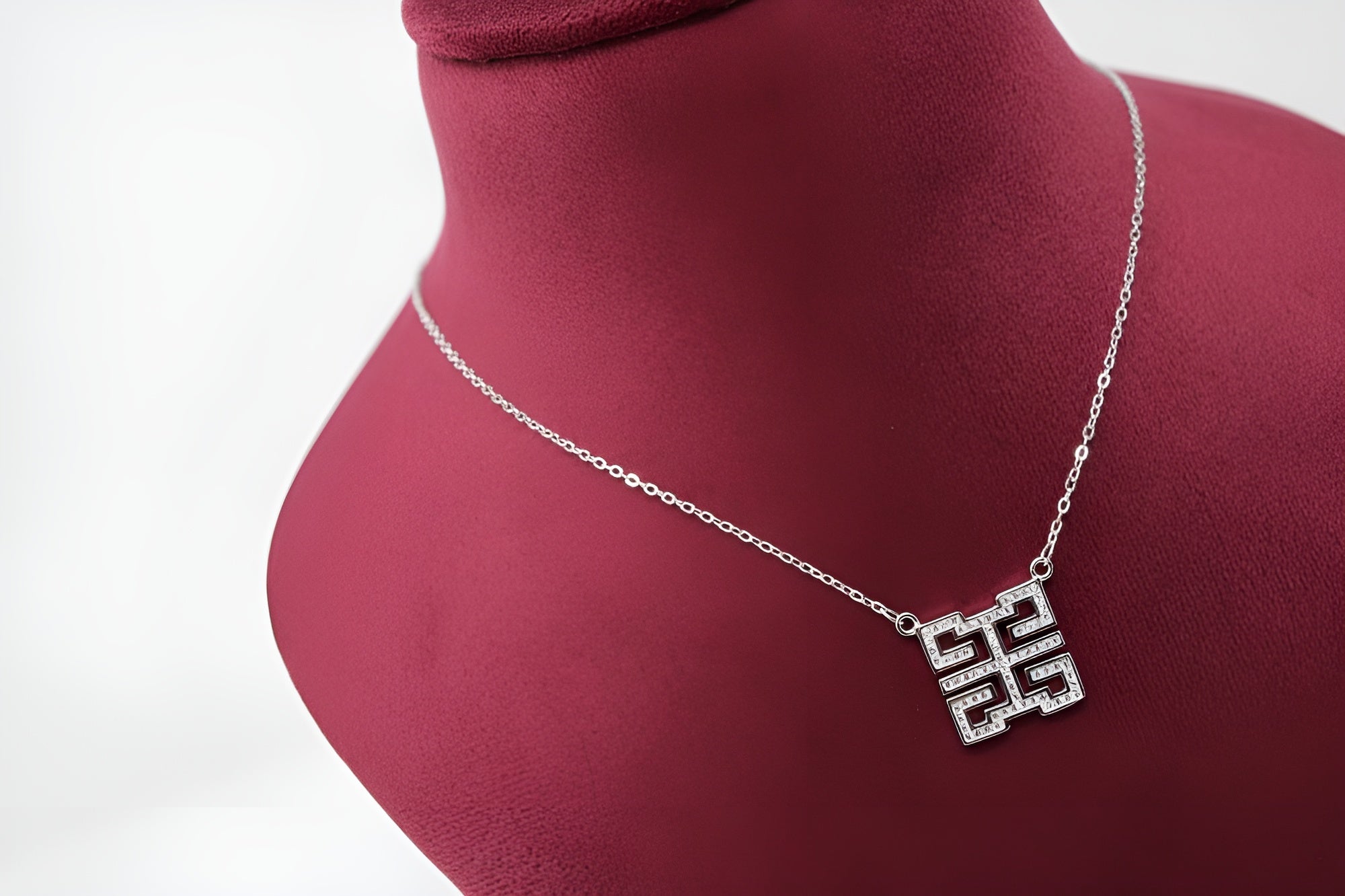 Contemporary VeeLux Crystal Geometric Pendant