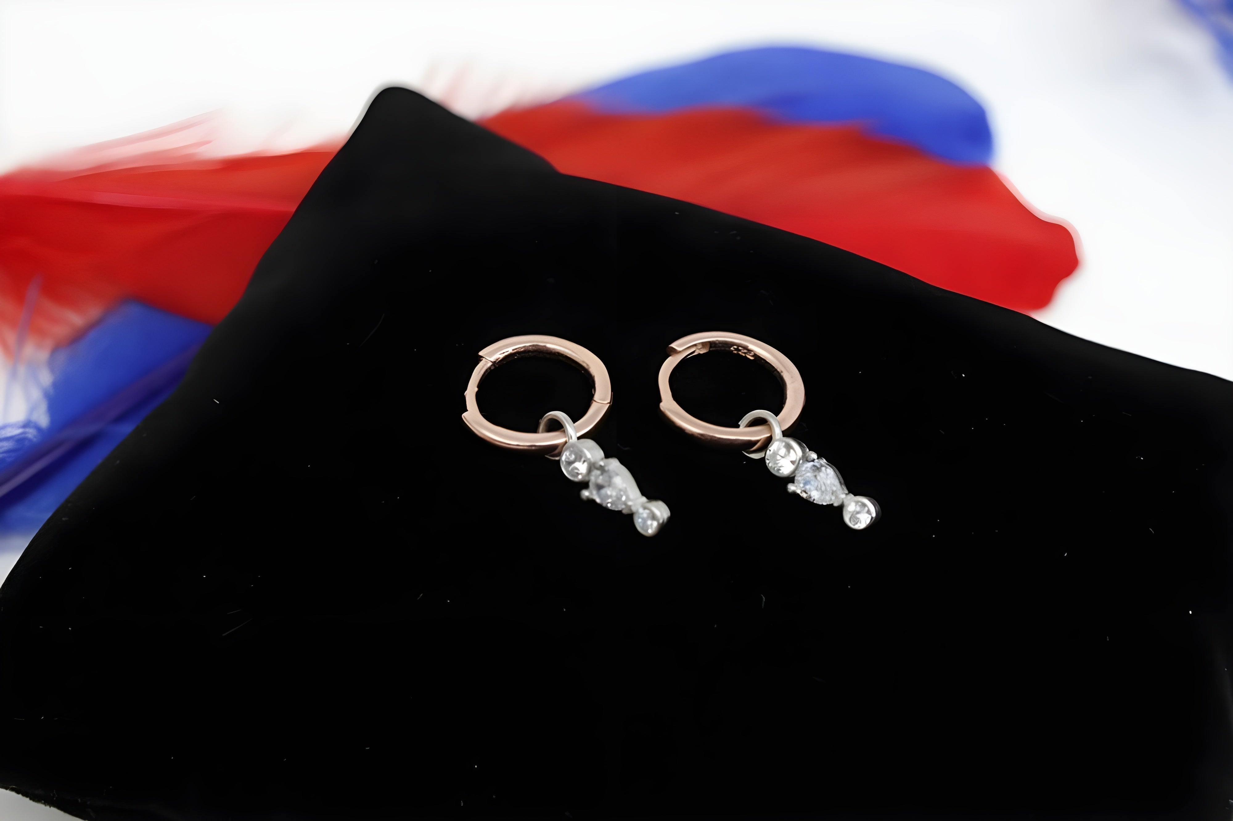 Golden Glow 92.5 Sterling Silver with Copper Gold Earrings