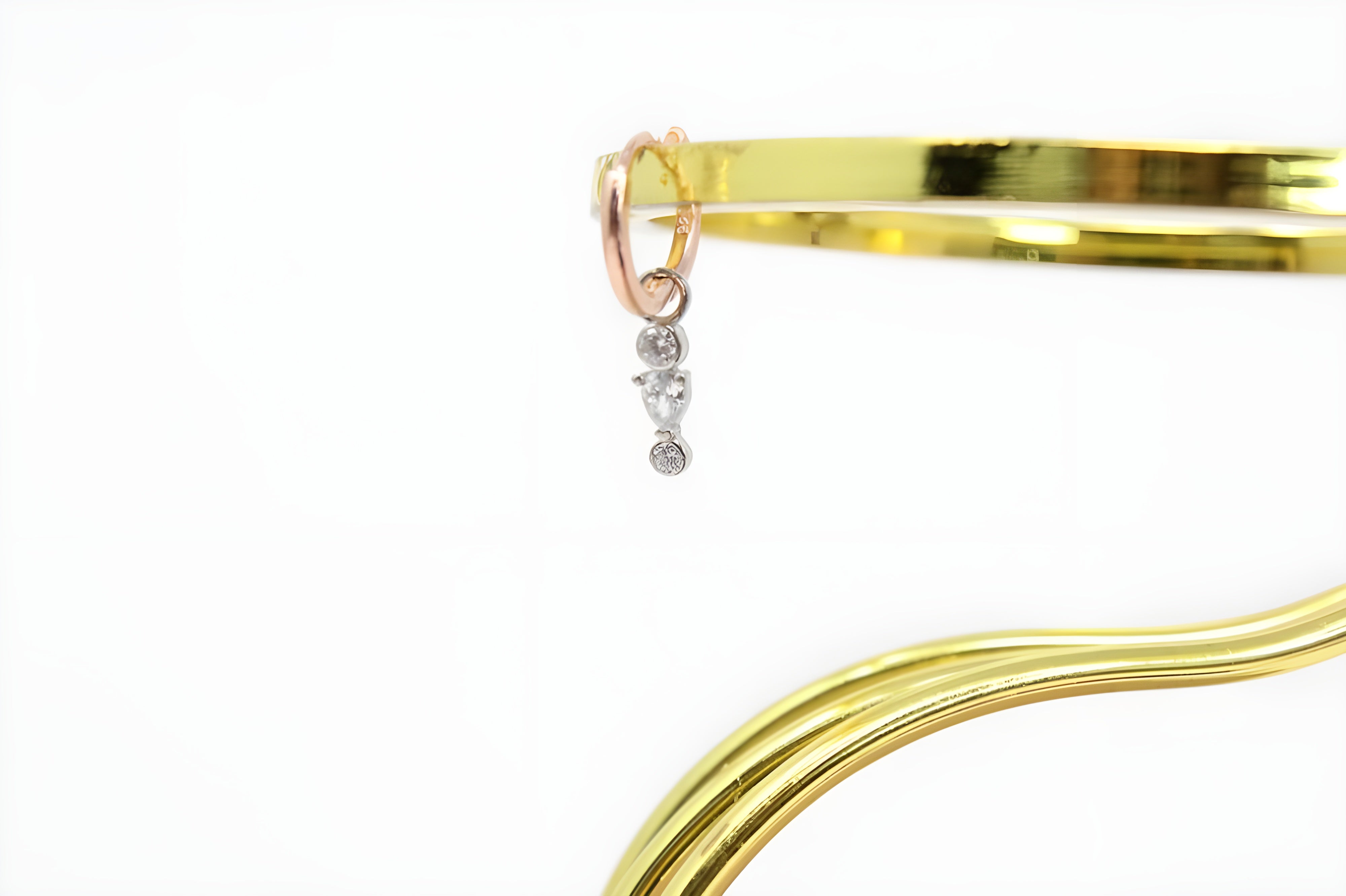 Golden Glow 92.5 Sterling Silver with Copper Gold Earrings