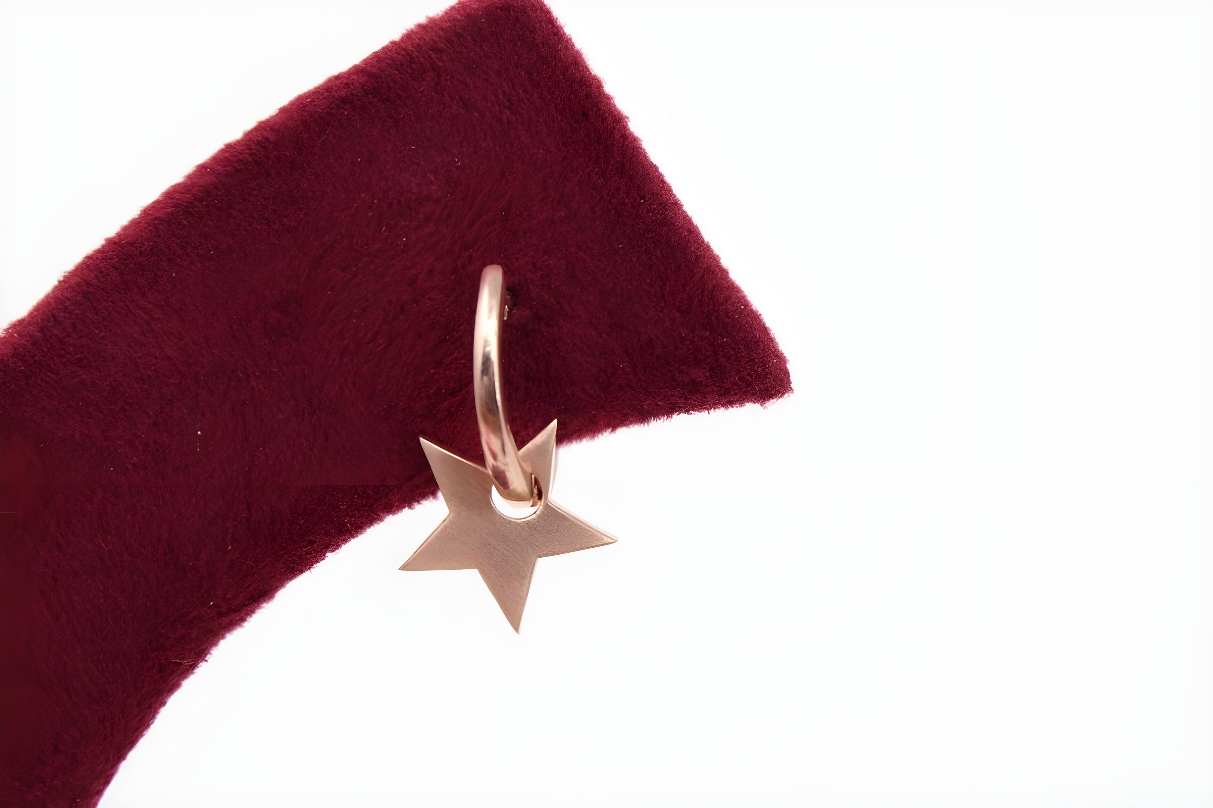 Golden Twinkle 92.5 Sterling Silver with Copper Gold Star-Shaped Earrings