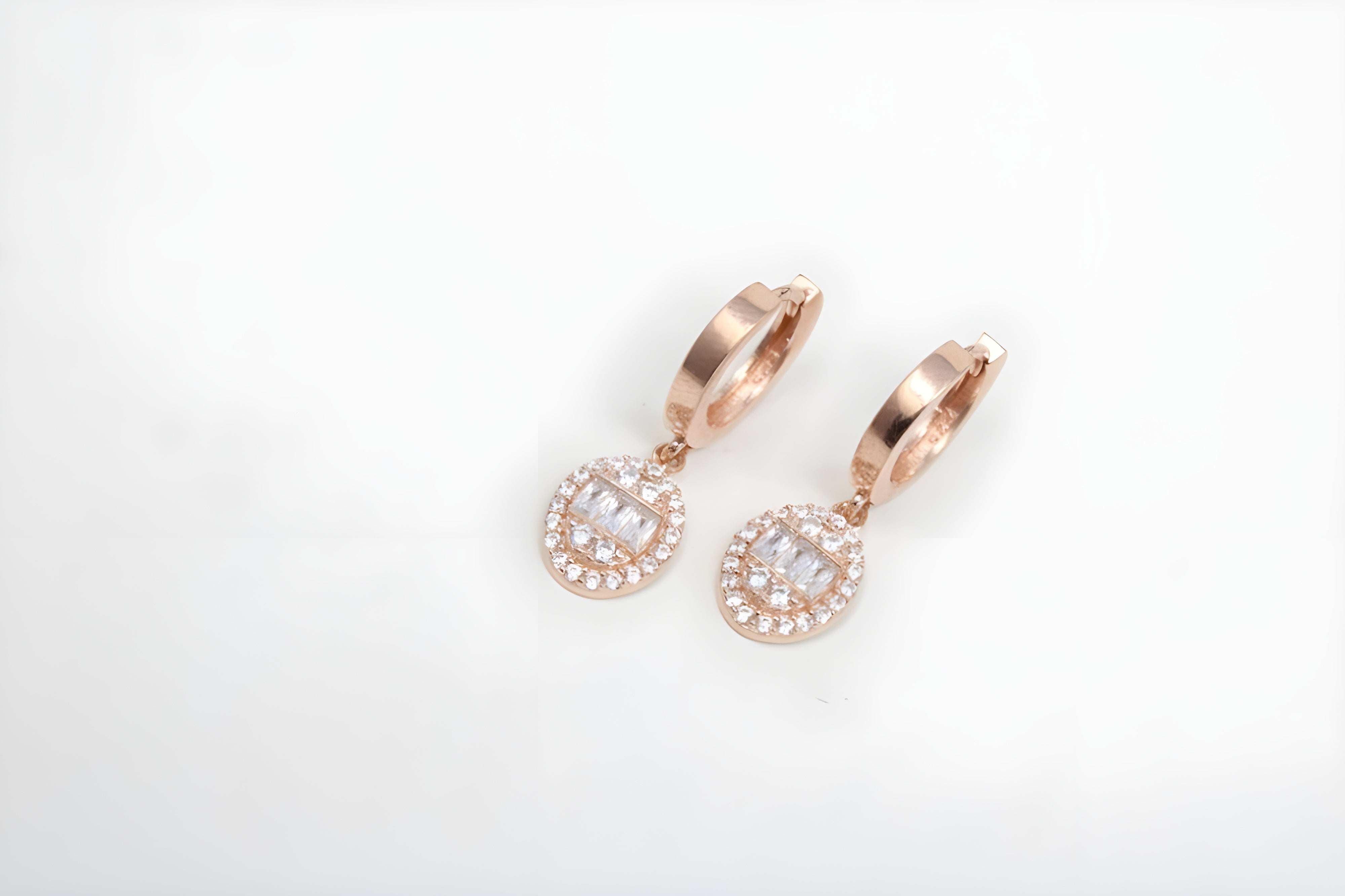 Gilded Grace 92.5 Sterling Silver with Copper Gold Sleek Earrings