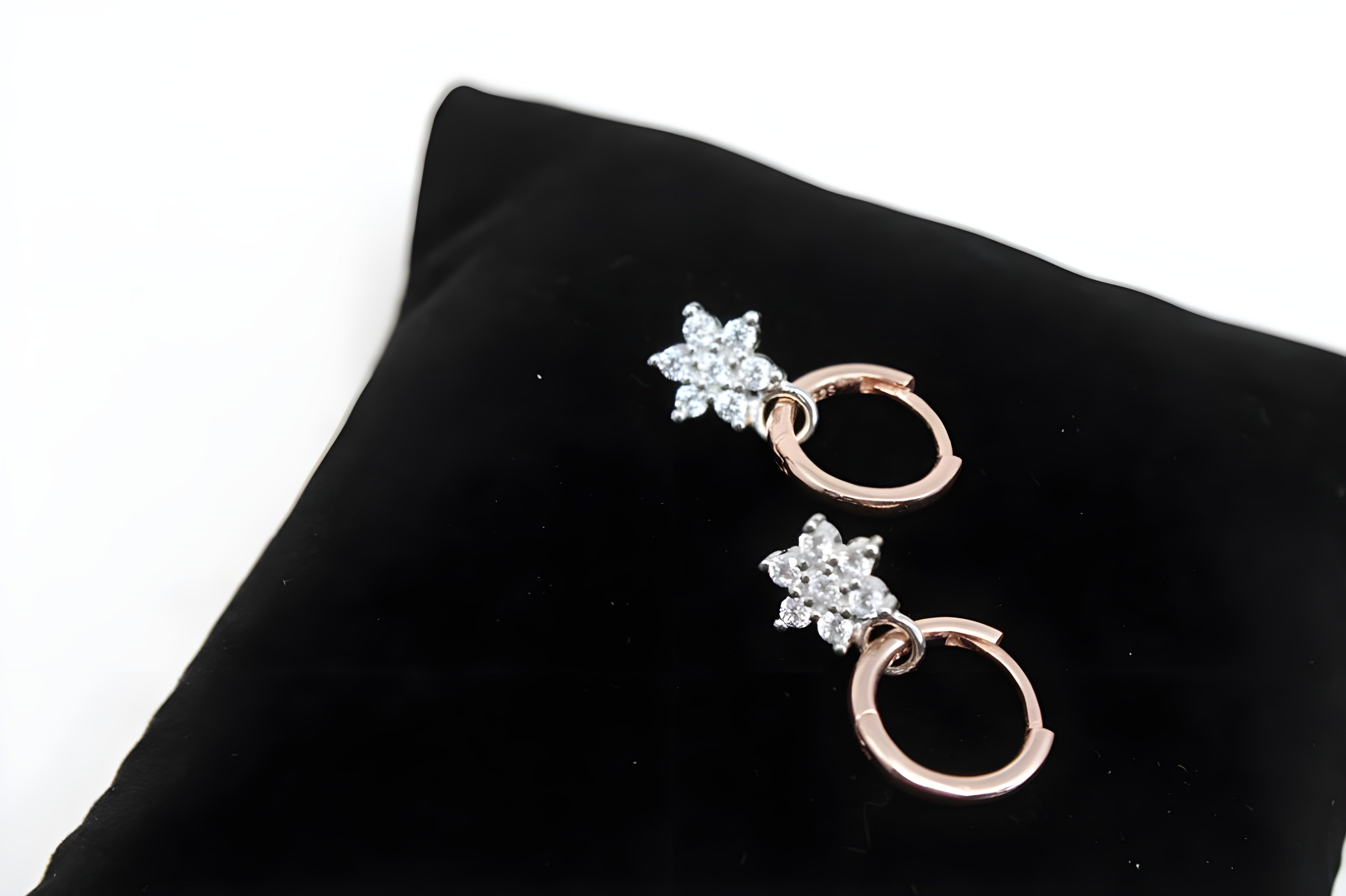 92.5 Sterling Silver Gilded Grace with Copper Gold Sleek Earring