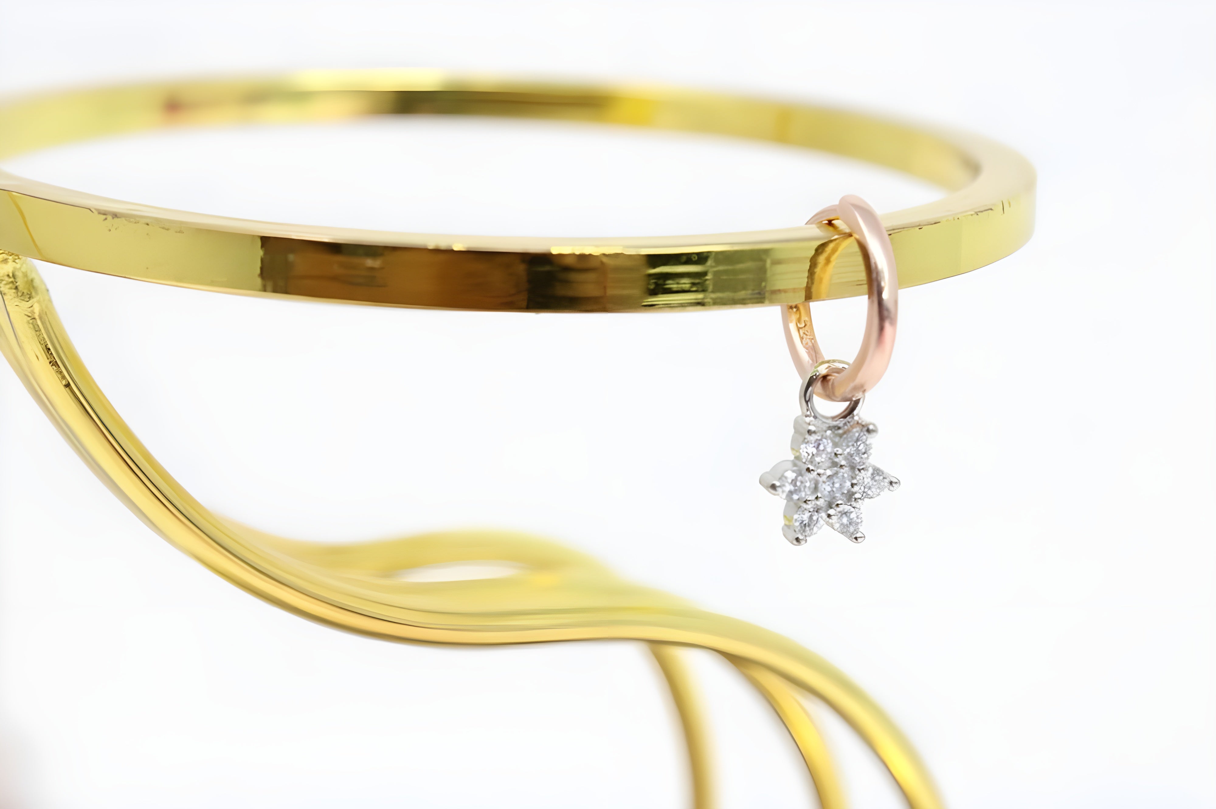 92.5 Sterling Silver Gilded Grace with Copper Gold Sleek Earring