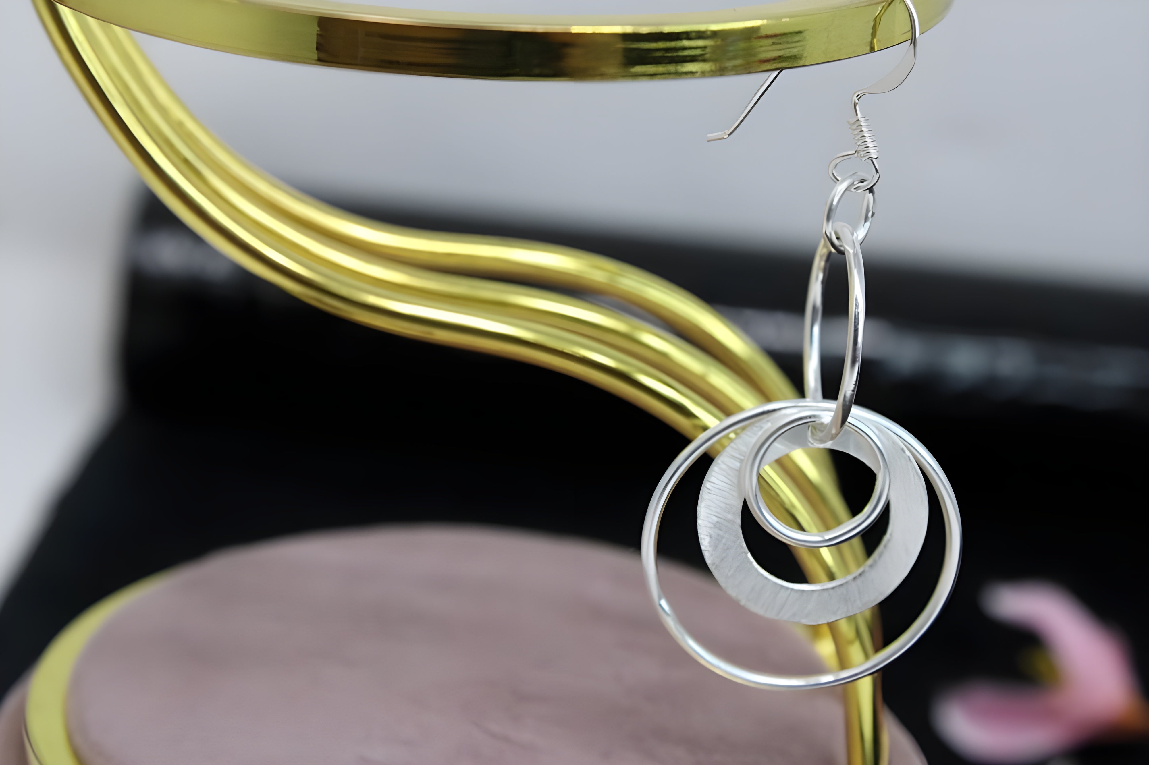 Sterling Silver Artistic Flourish Earrings