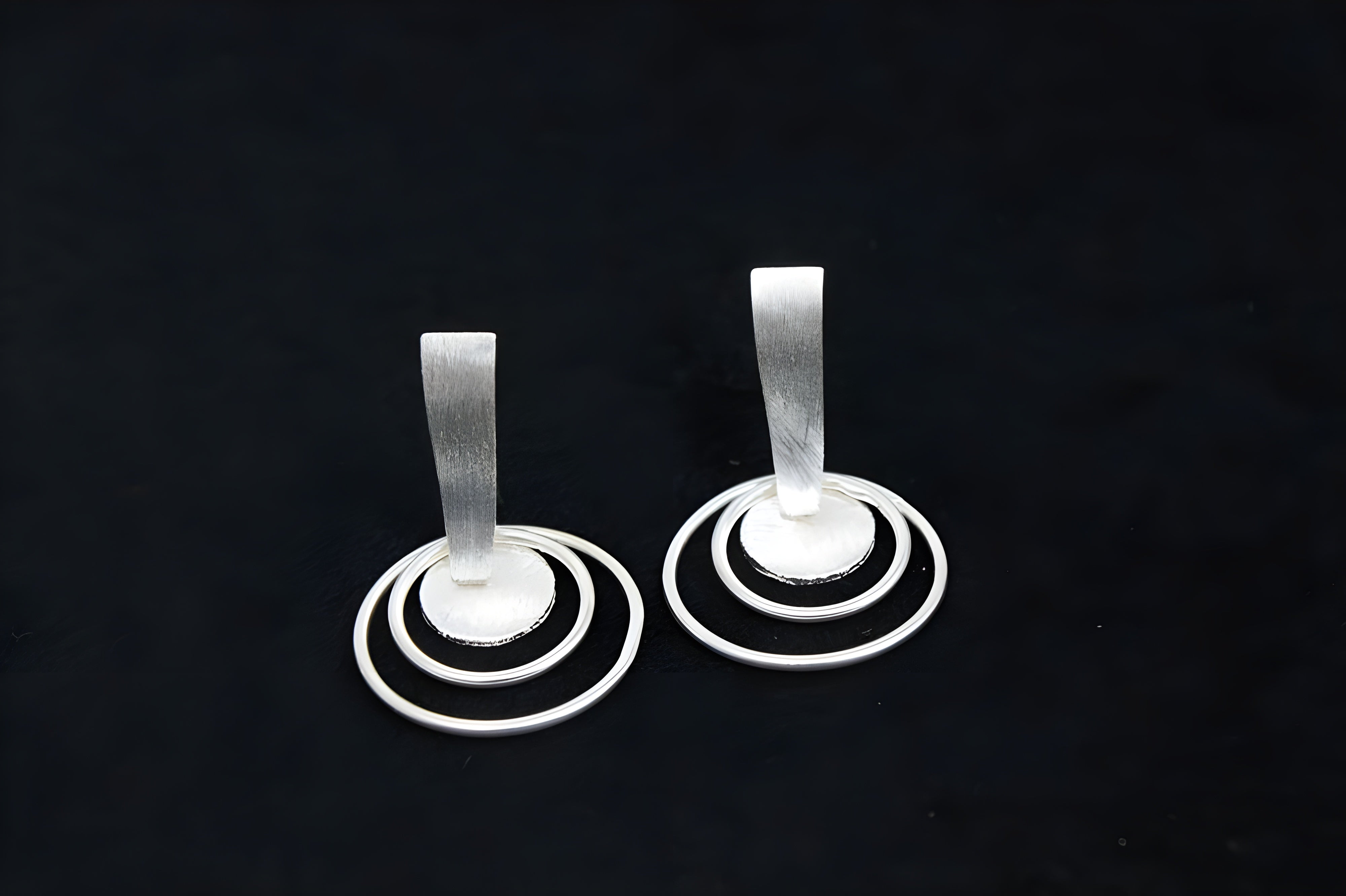 Sterling Silver VeeLux Premium Crystal Chic Earrings