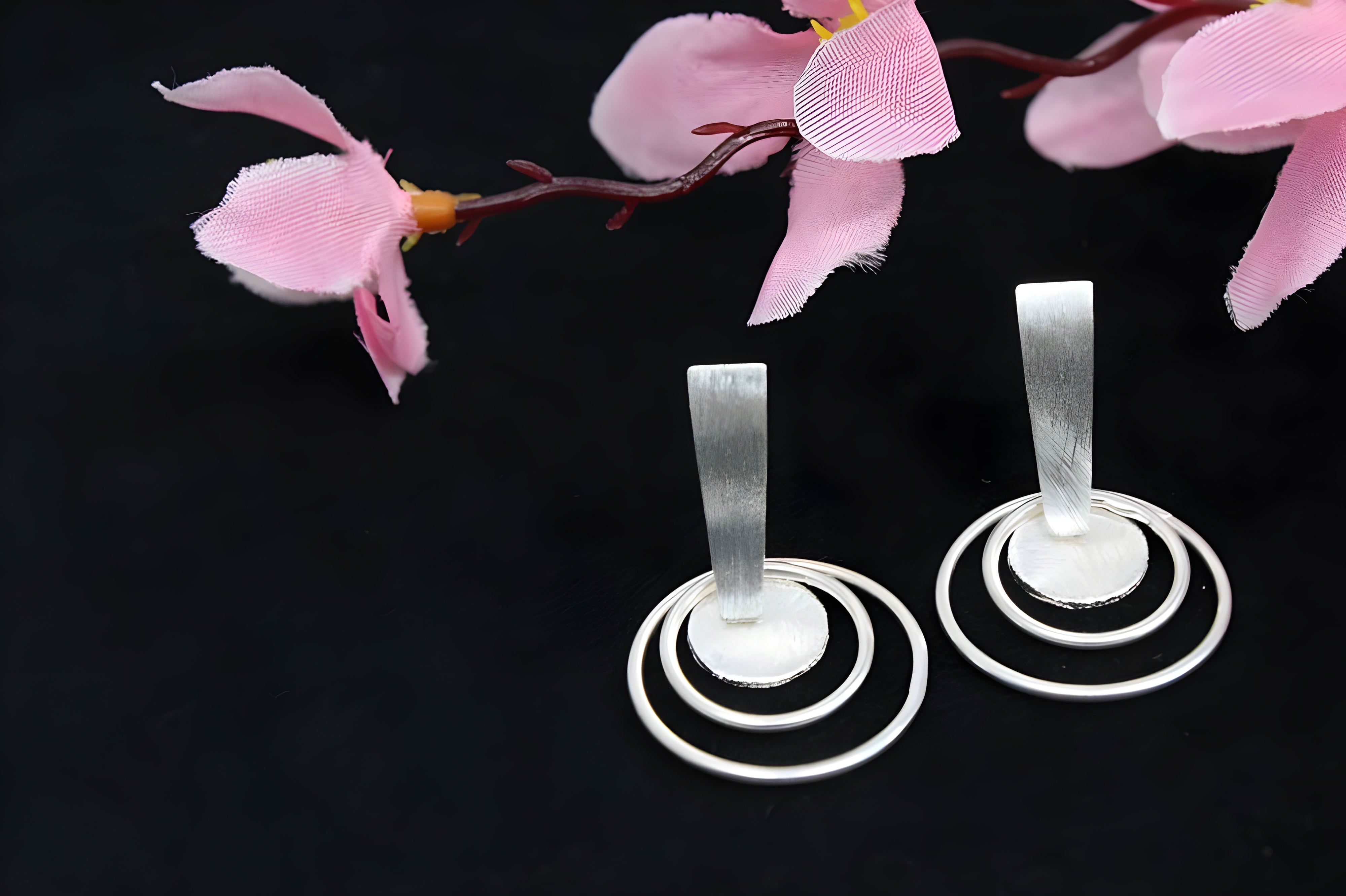 Sterling Silver VeeLux Premium Crystal Chic Earrings