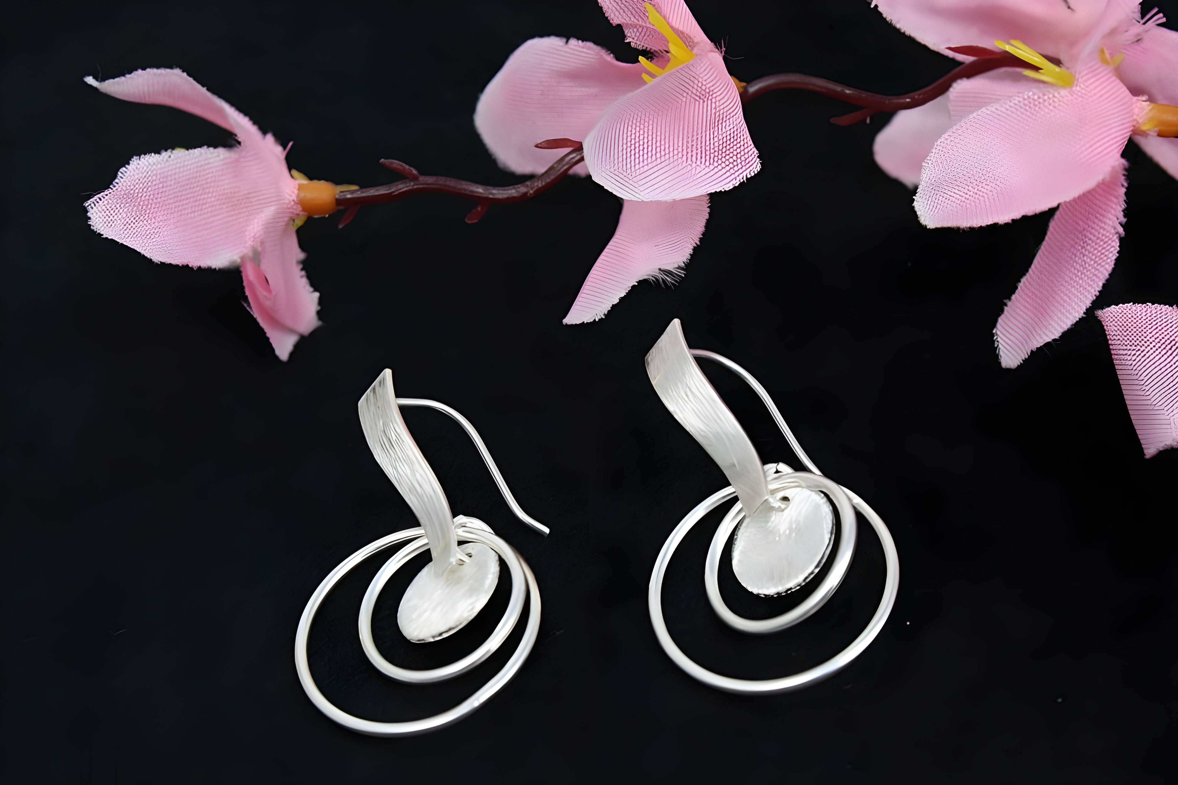 Sterling Silver VeeLux Premium Crystal Chic Earrings