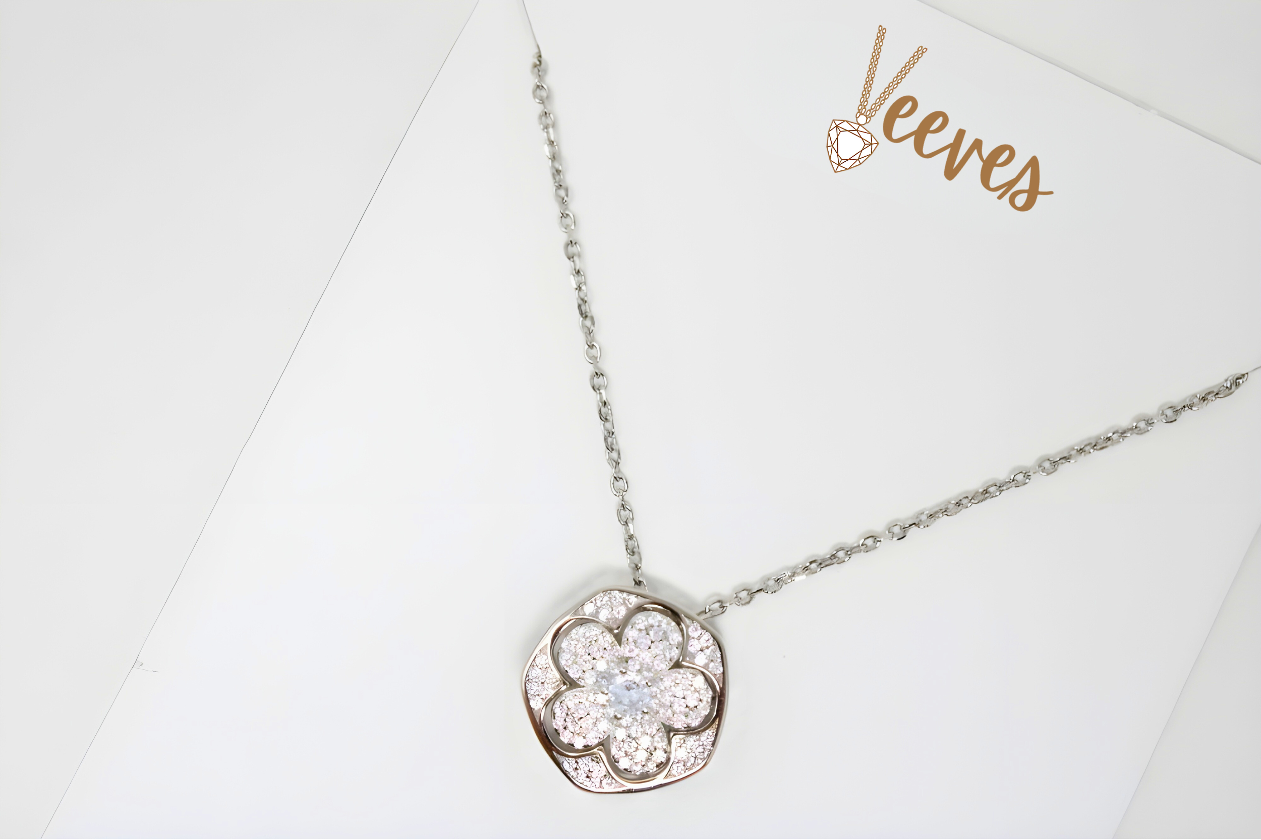 Sparkling Blossom Pendant Featuring VeeLux Premium Crystals