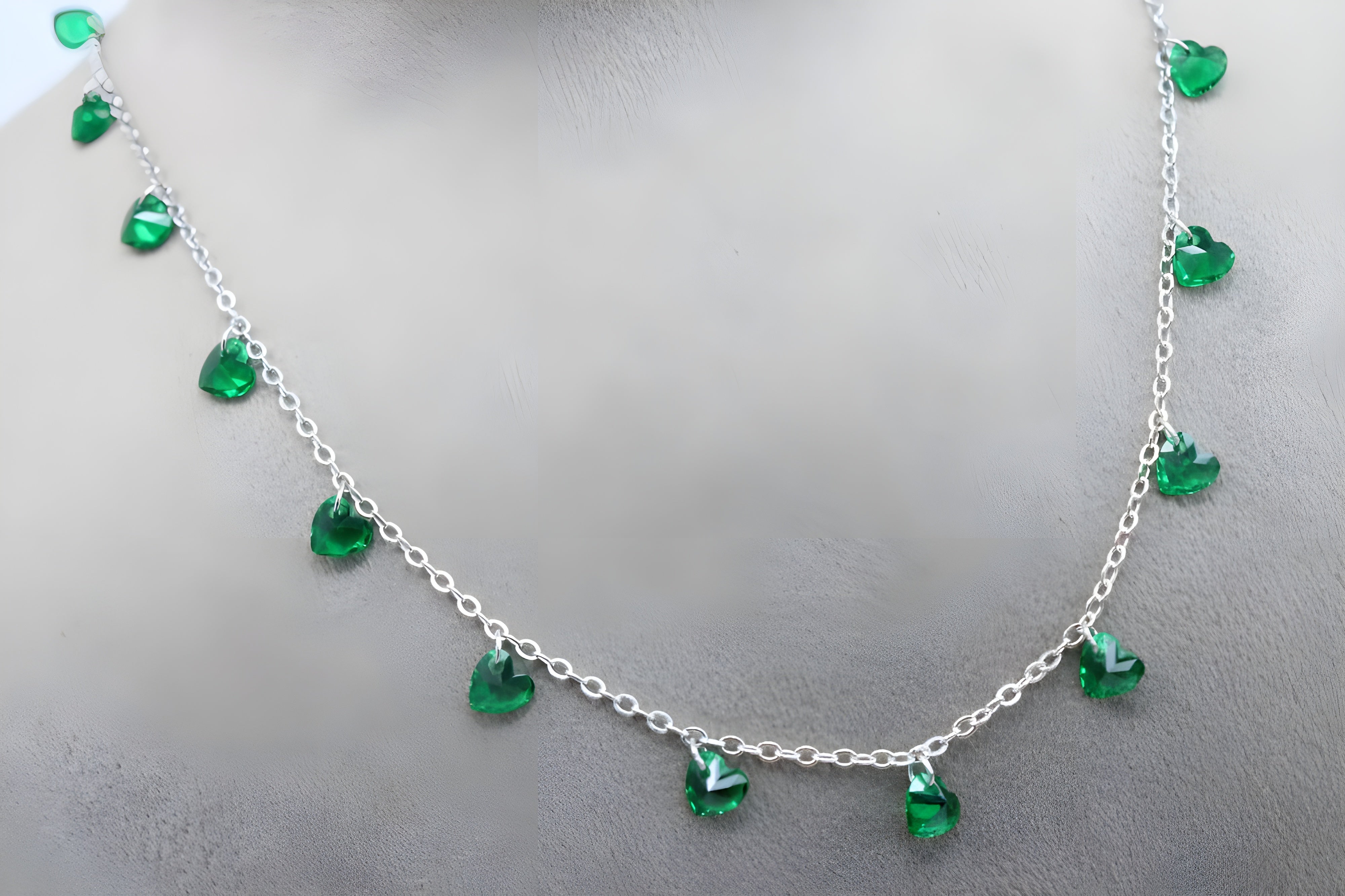 Emerald Heart Elegance Necklace