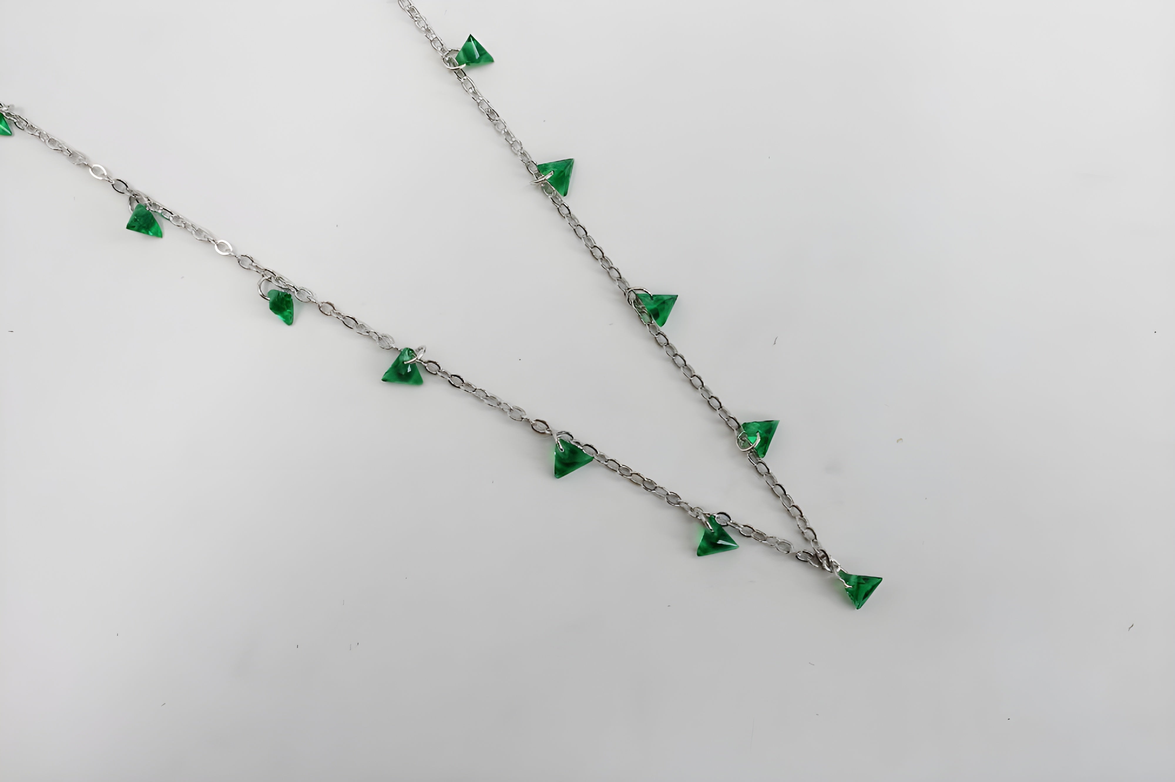 Nature’s Twilight Green Crystal Necklace