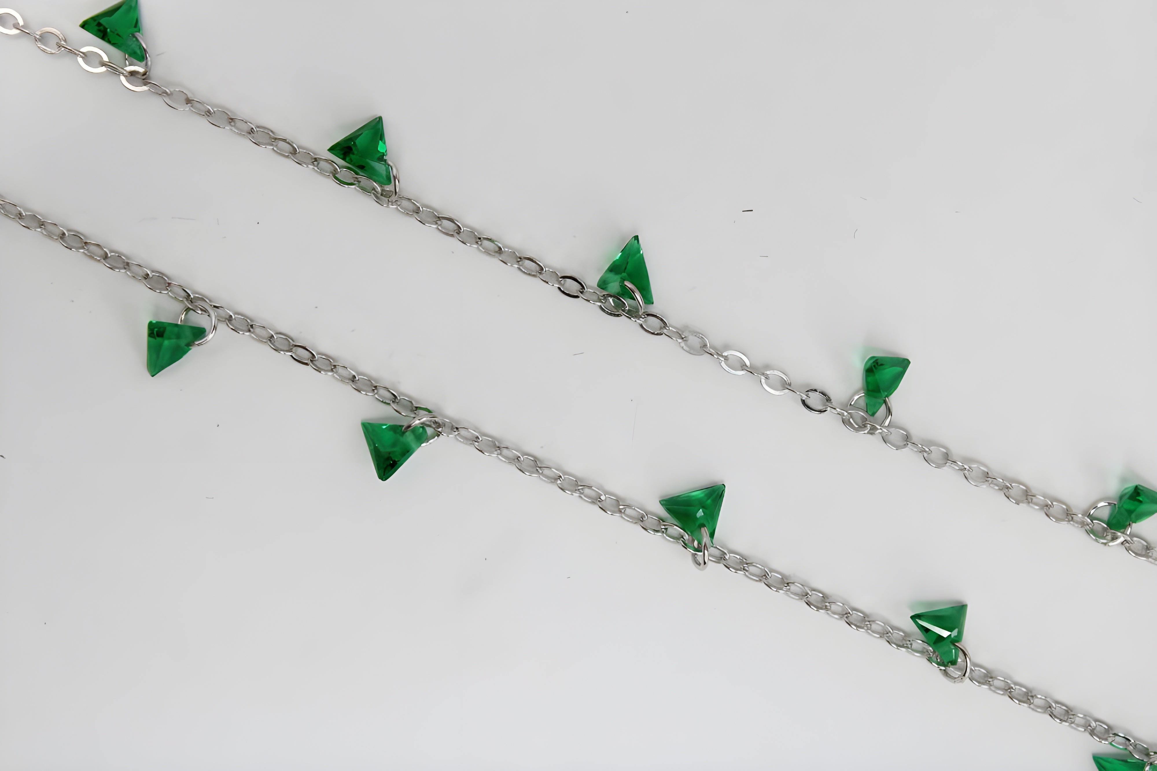 Nature’s Twilight Green Crystal Necklace