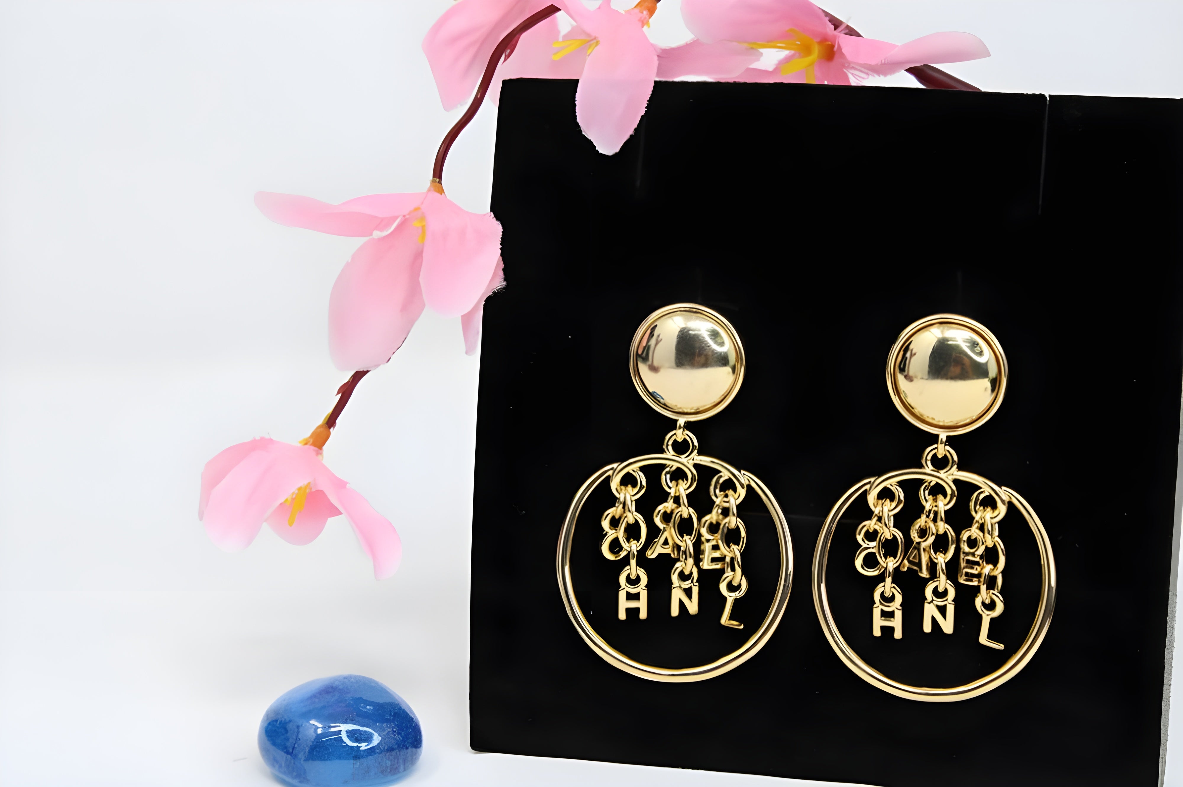 Elegant Gold-Tone Filigree Drop Earrings