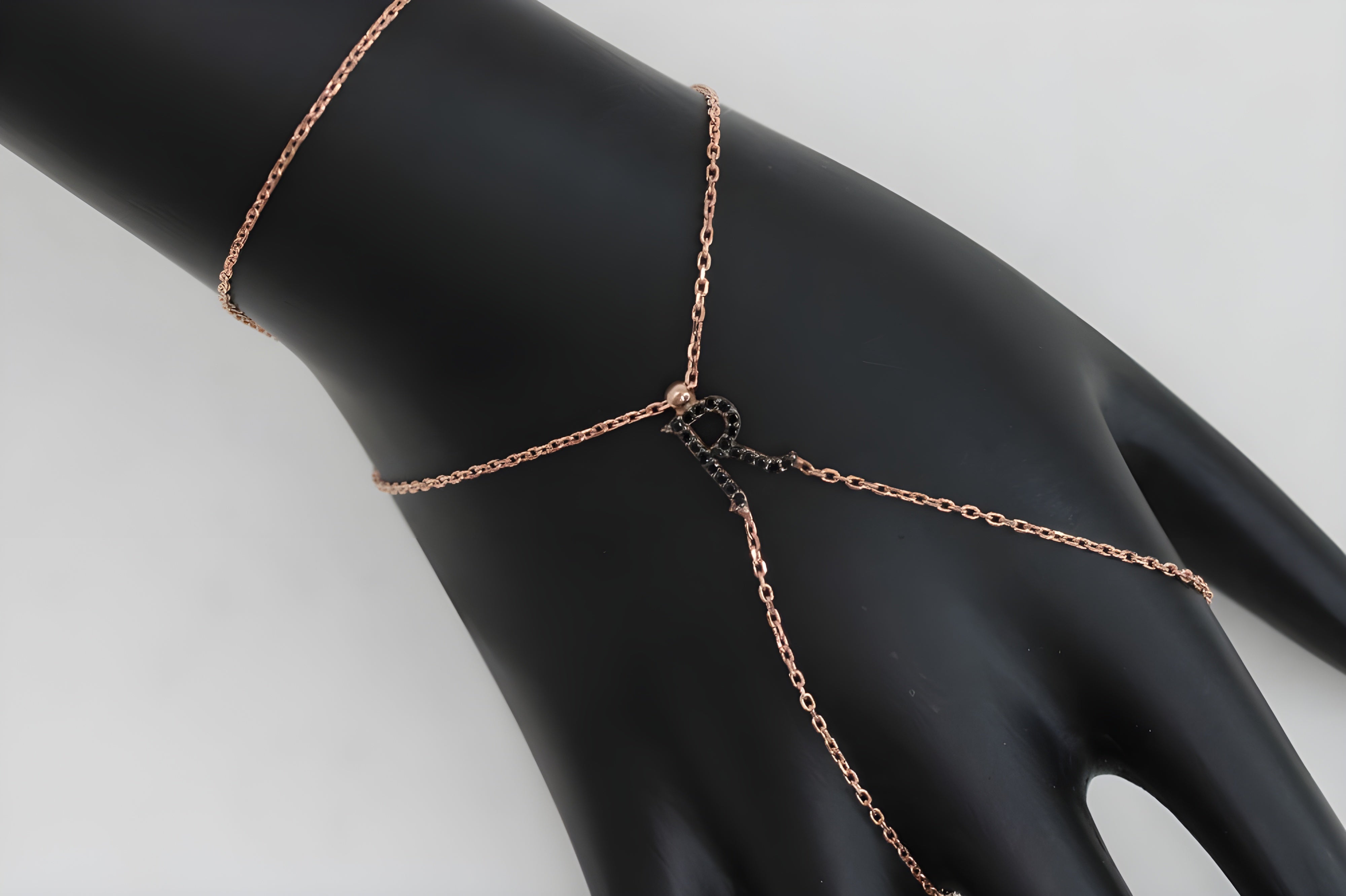 Radiant Initial ""R"" Silver Bracelet