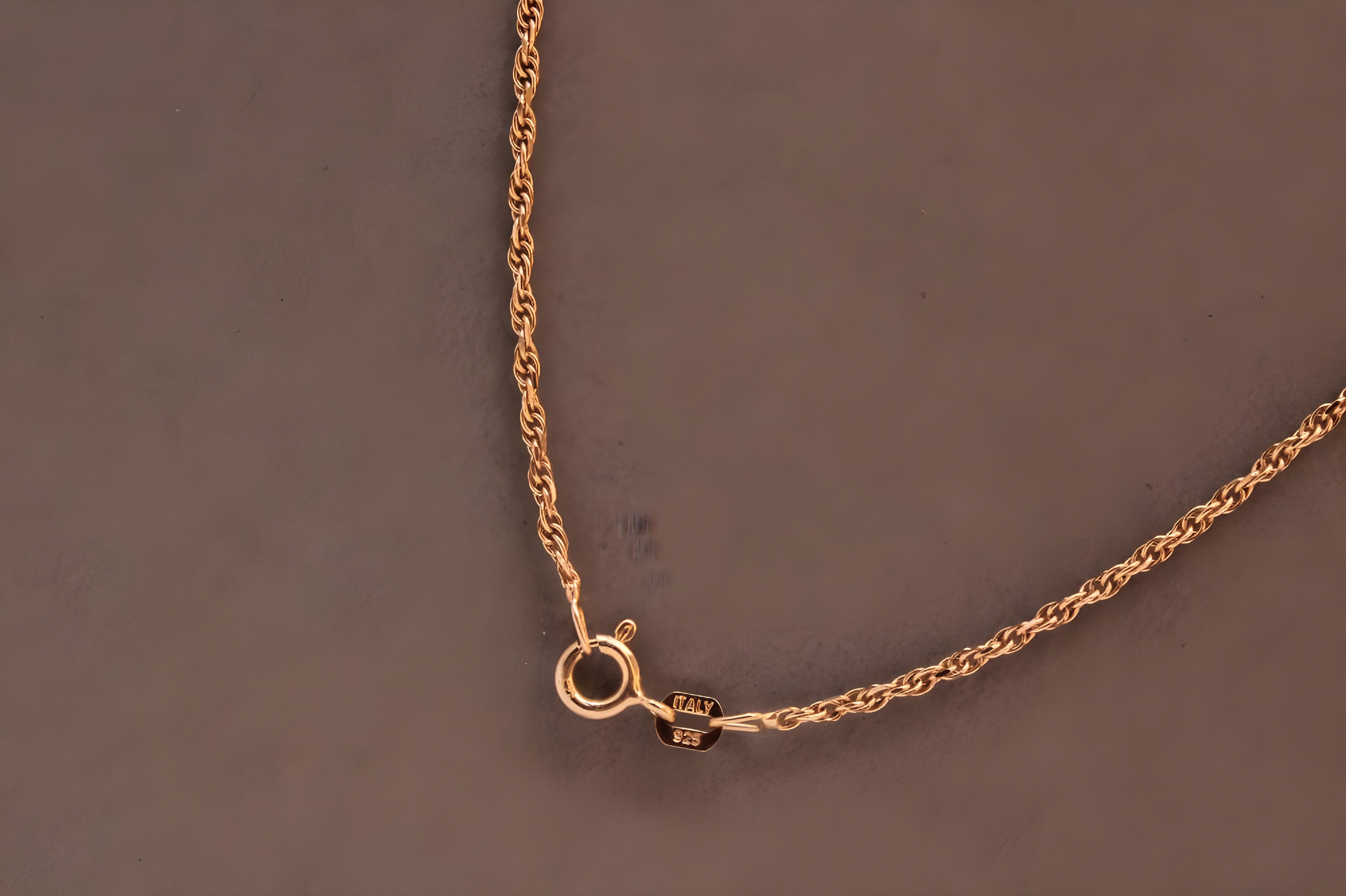 Rose Gold Italian Rope Chain