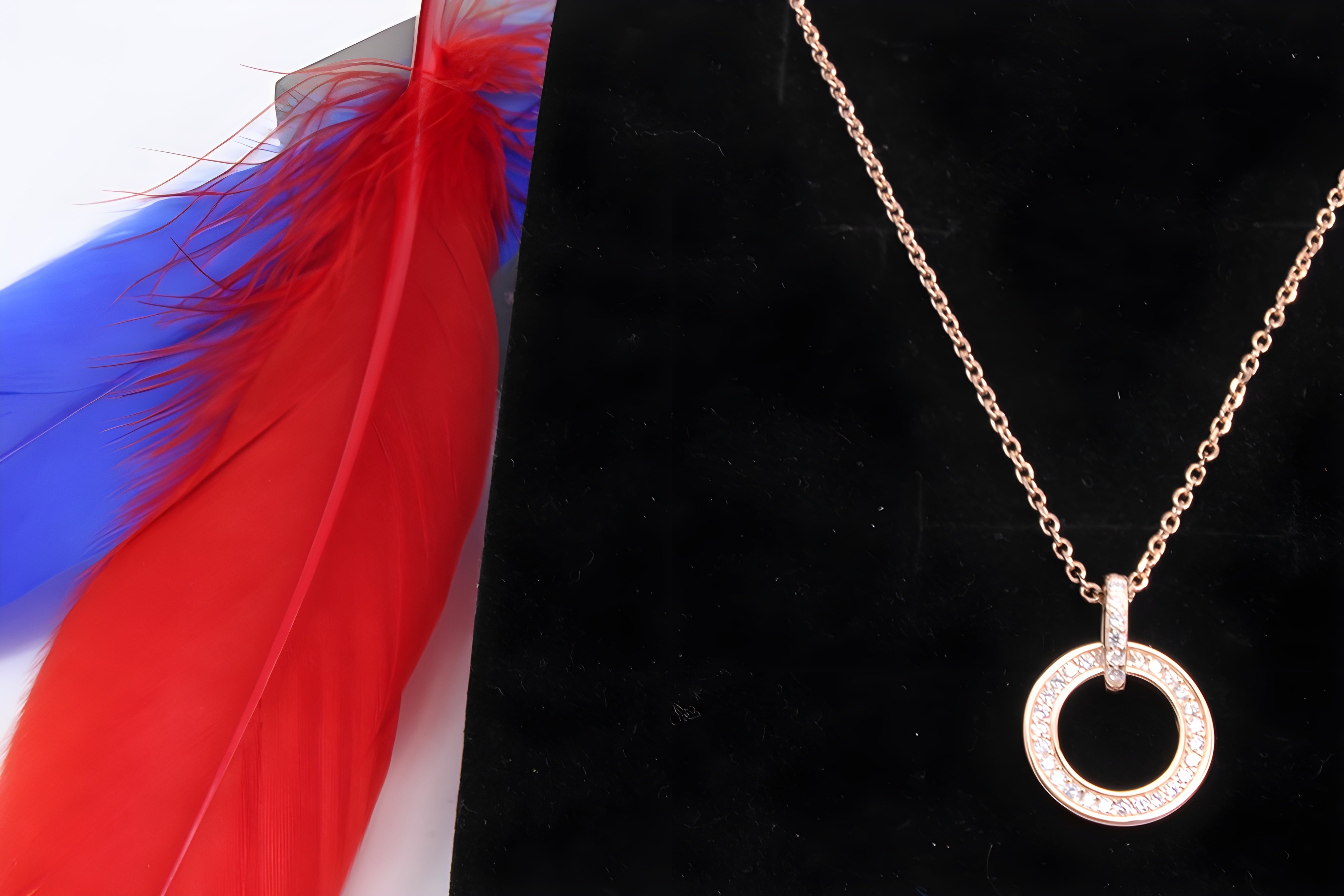 Timeless Elegance Sterling Silver with Copper-Gold Colour Pendant