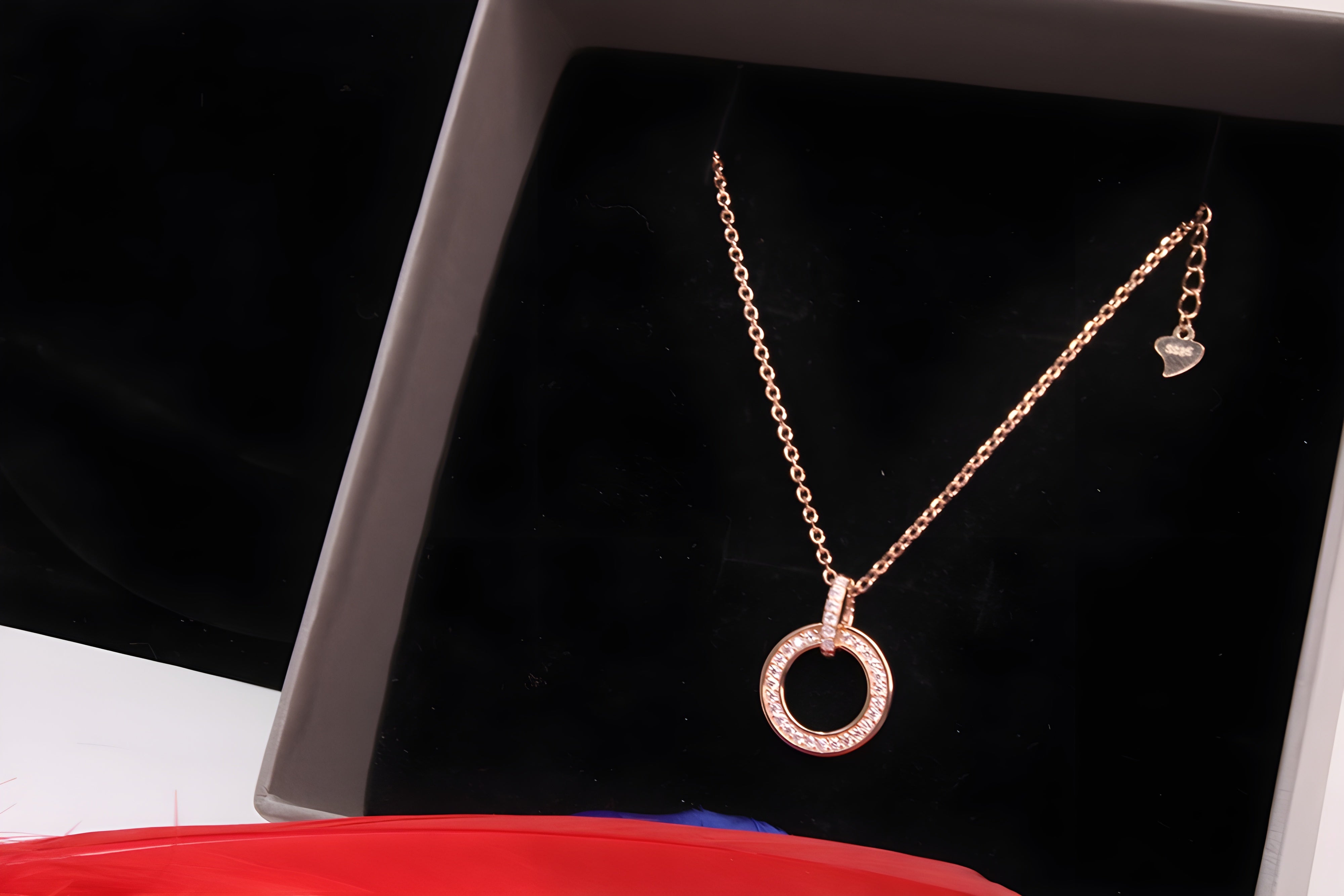 Timeless Elegance Sterling Silver with Copper-Gold Colour Pendant