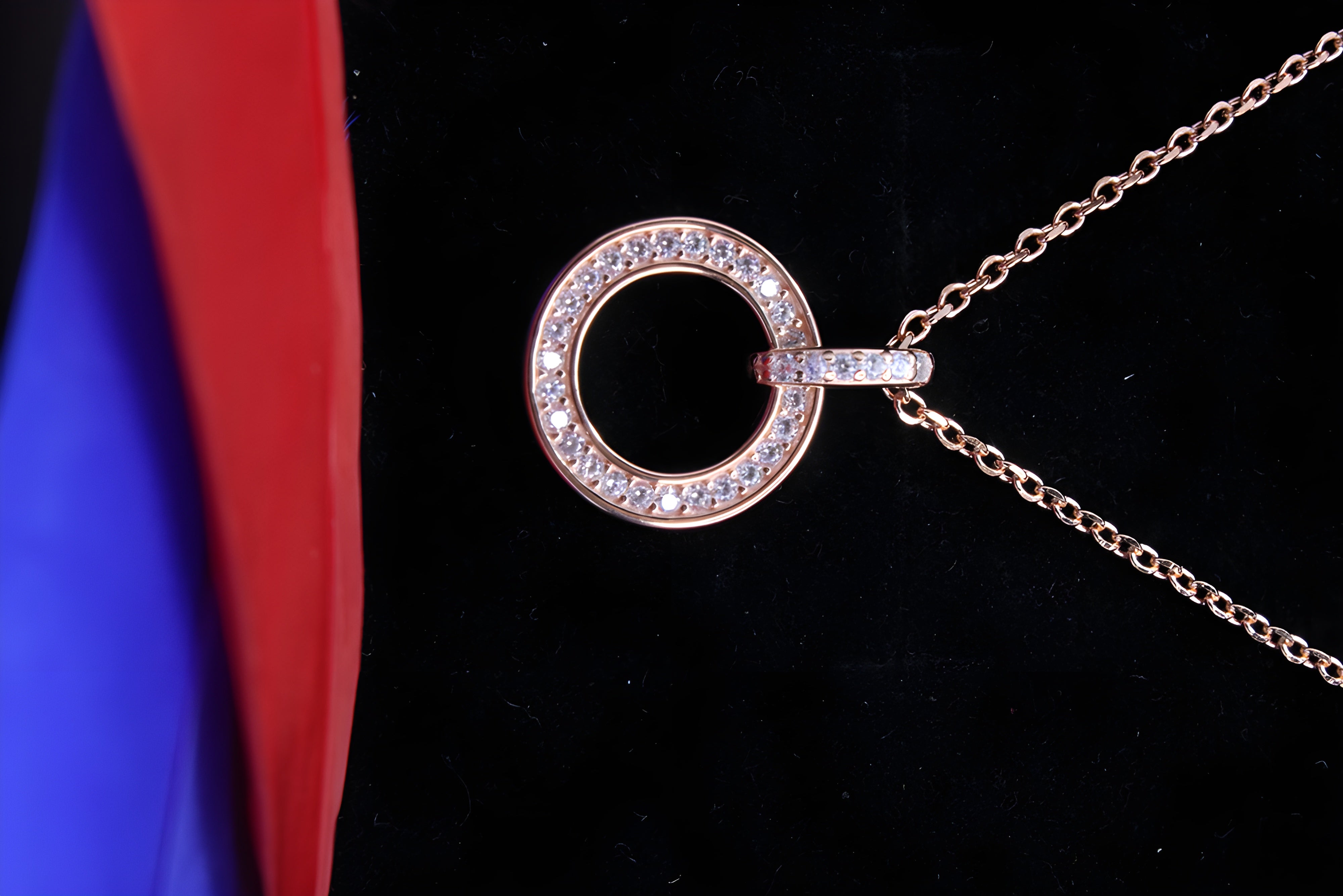 Timeless Elegance Sterling Silver with Copper-Gold Colour Pendant