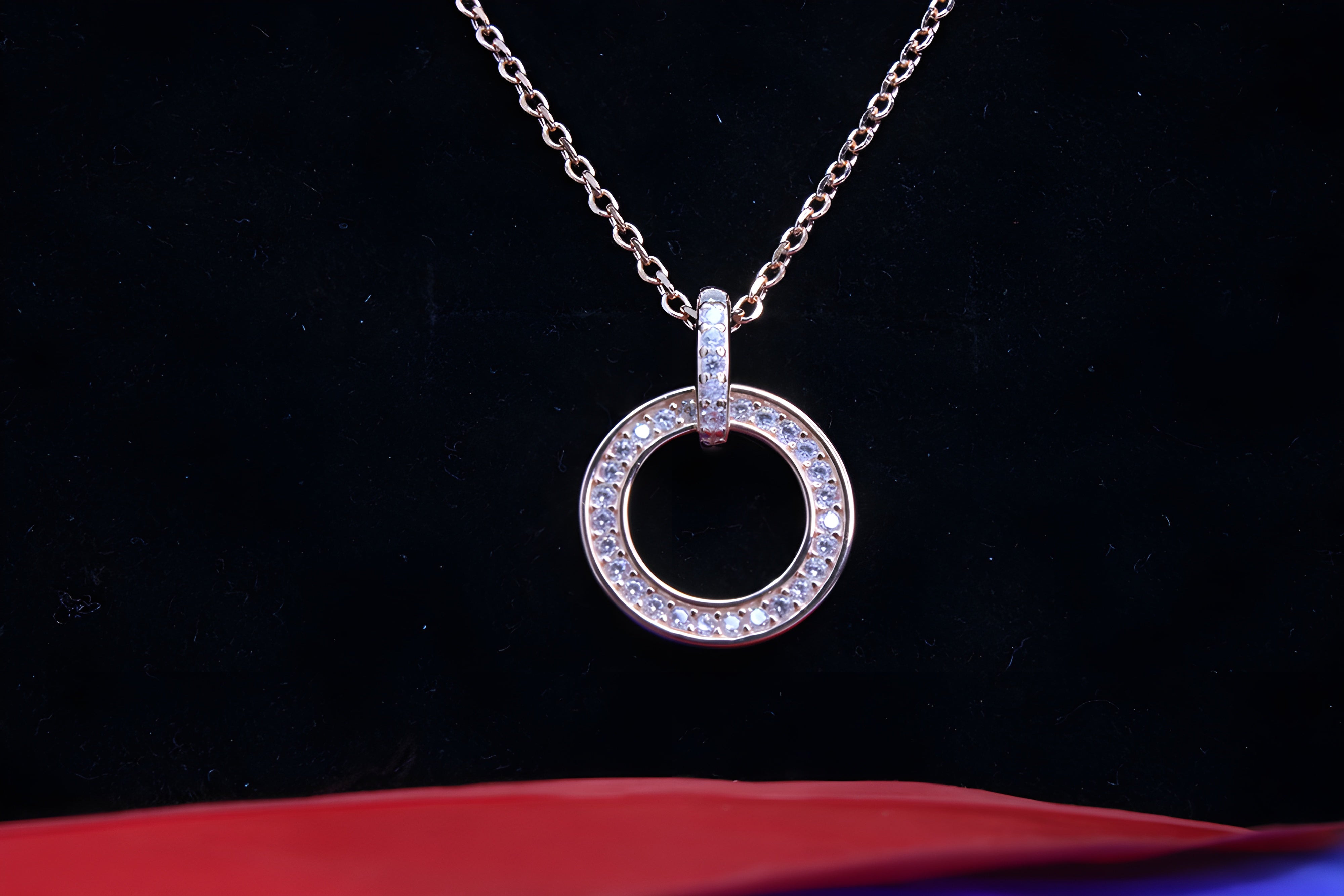 Timeless Elegance Sterling Silver with Copper-Gold Colour Pendant