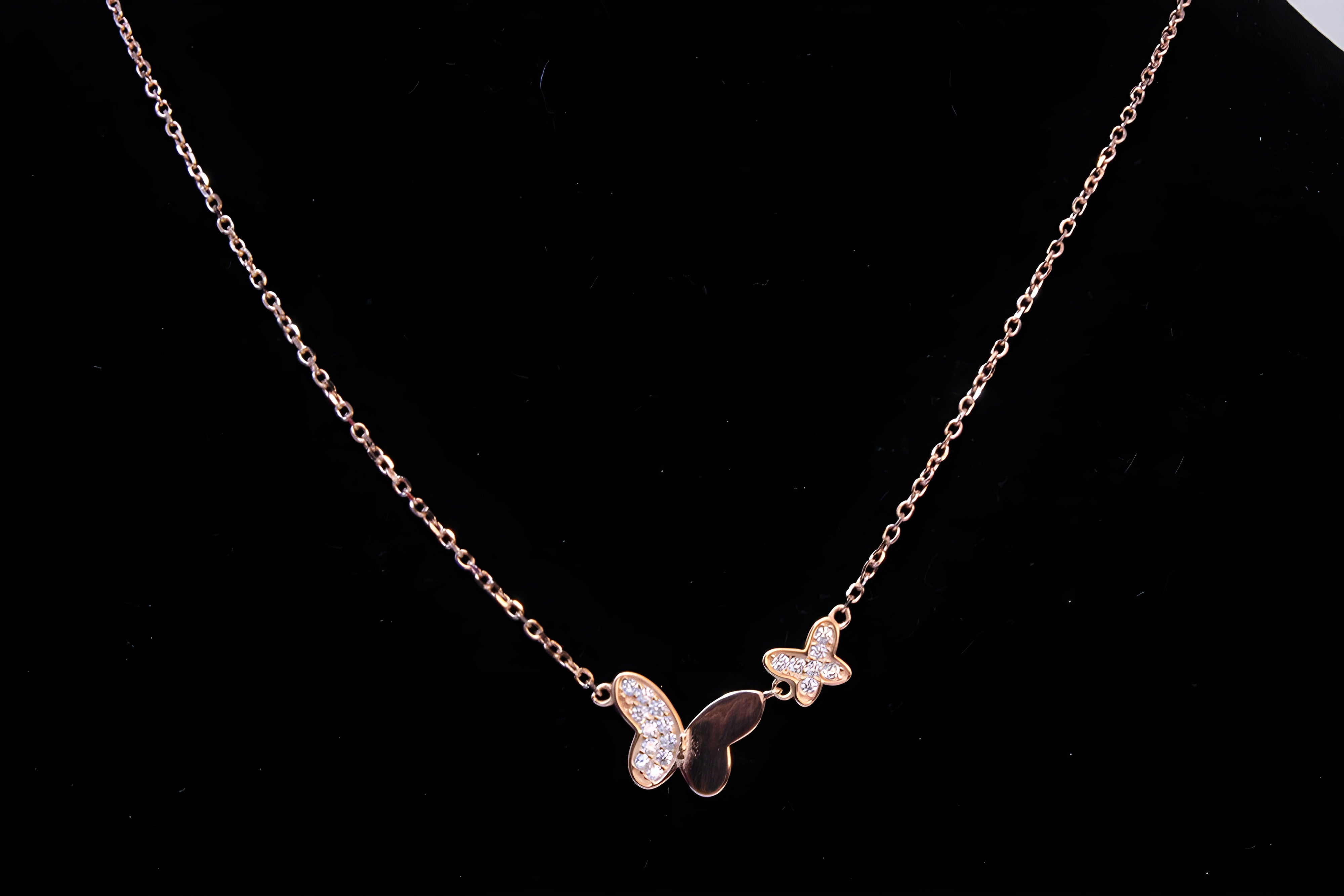 Golden Wings 92.5 Sterling Silver Butterfly Pendant