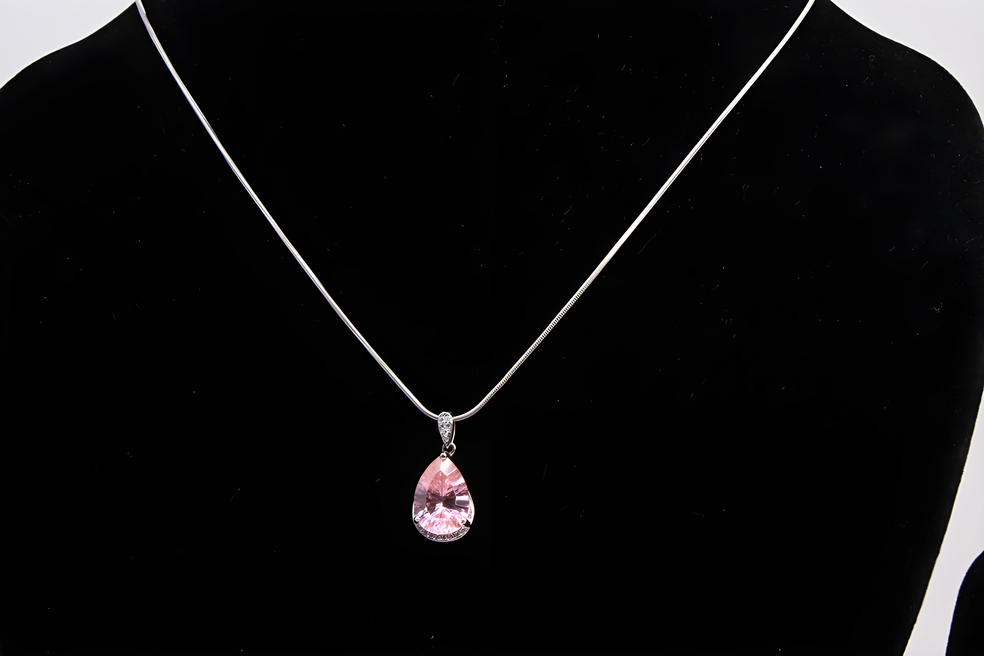 Sterling Pink Petal Pendant