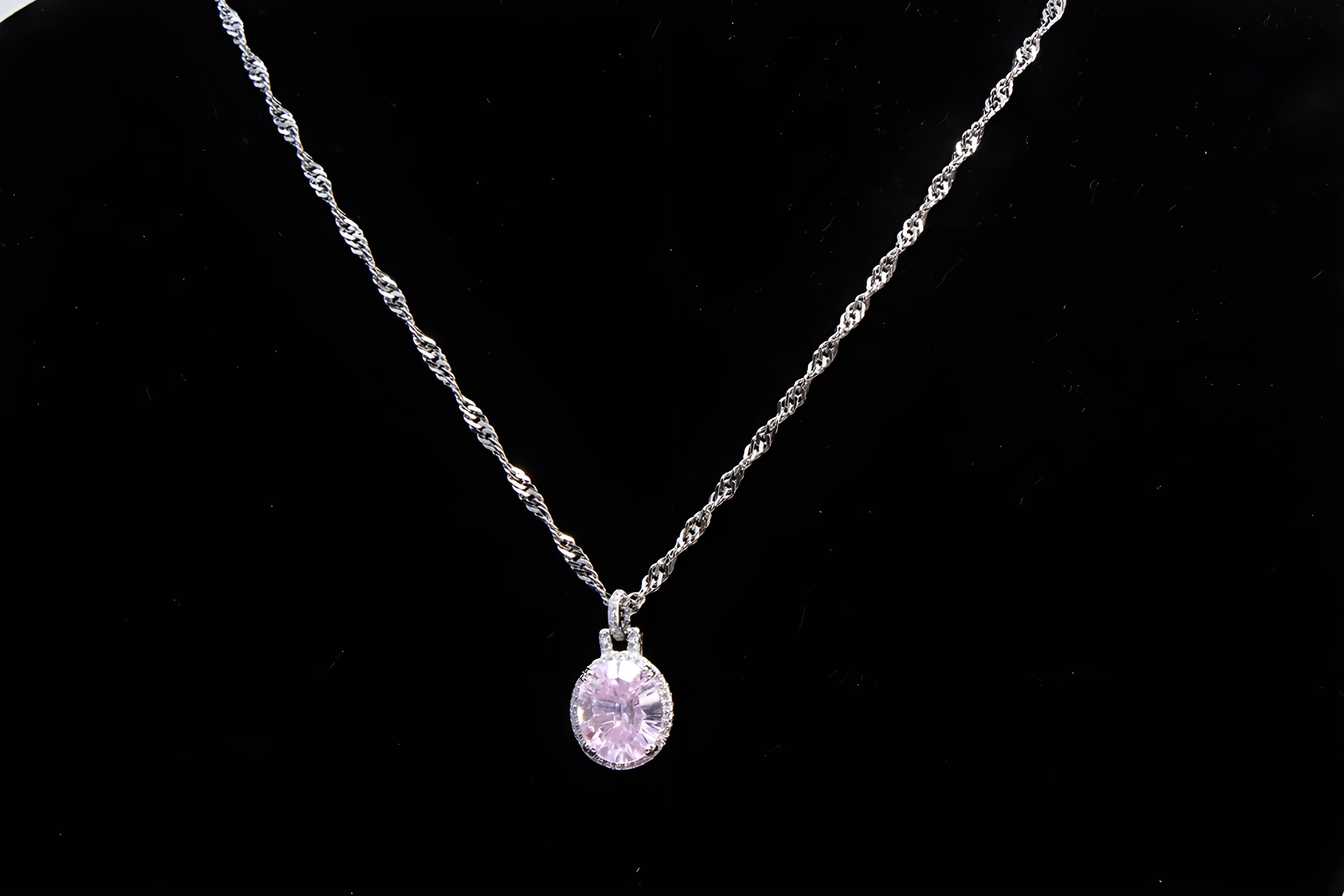 Sterling Silver Blush Radiance Pendant