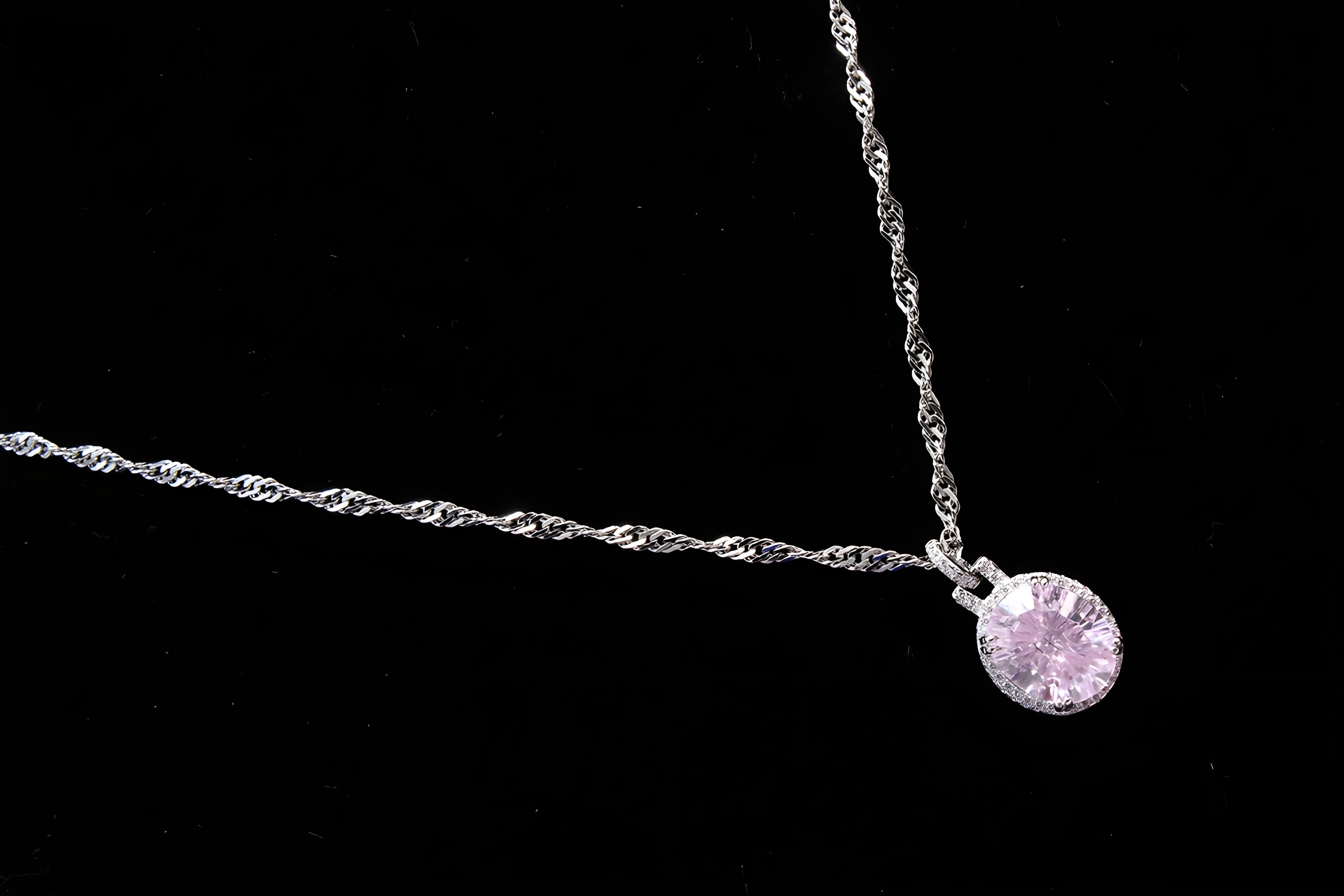 Sterling Silver Blush Radiance Pendant