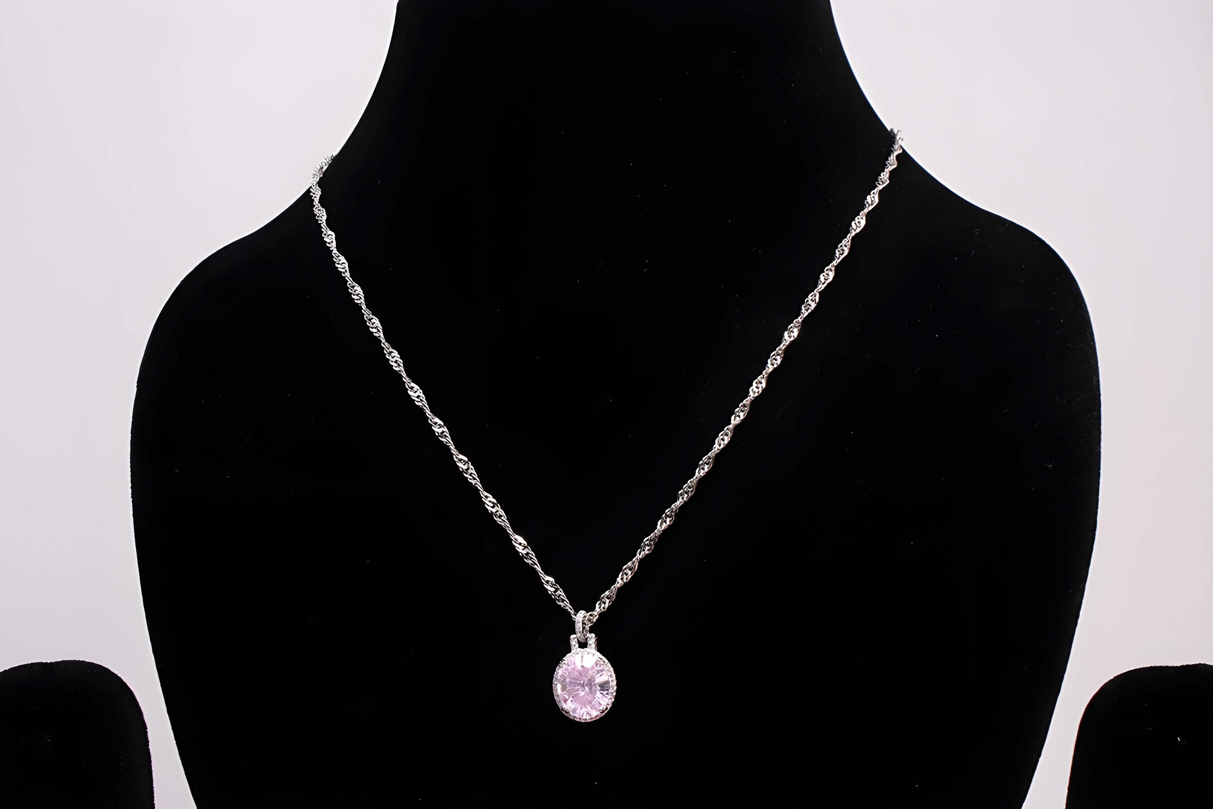 Sterling Silver Blush Radiance Pendant