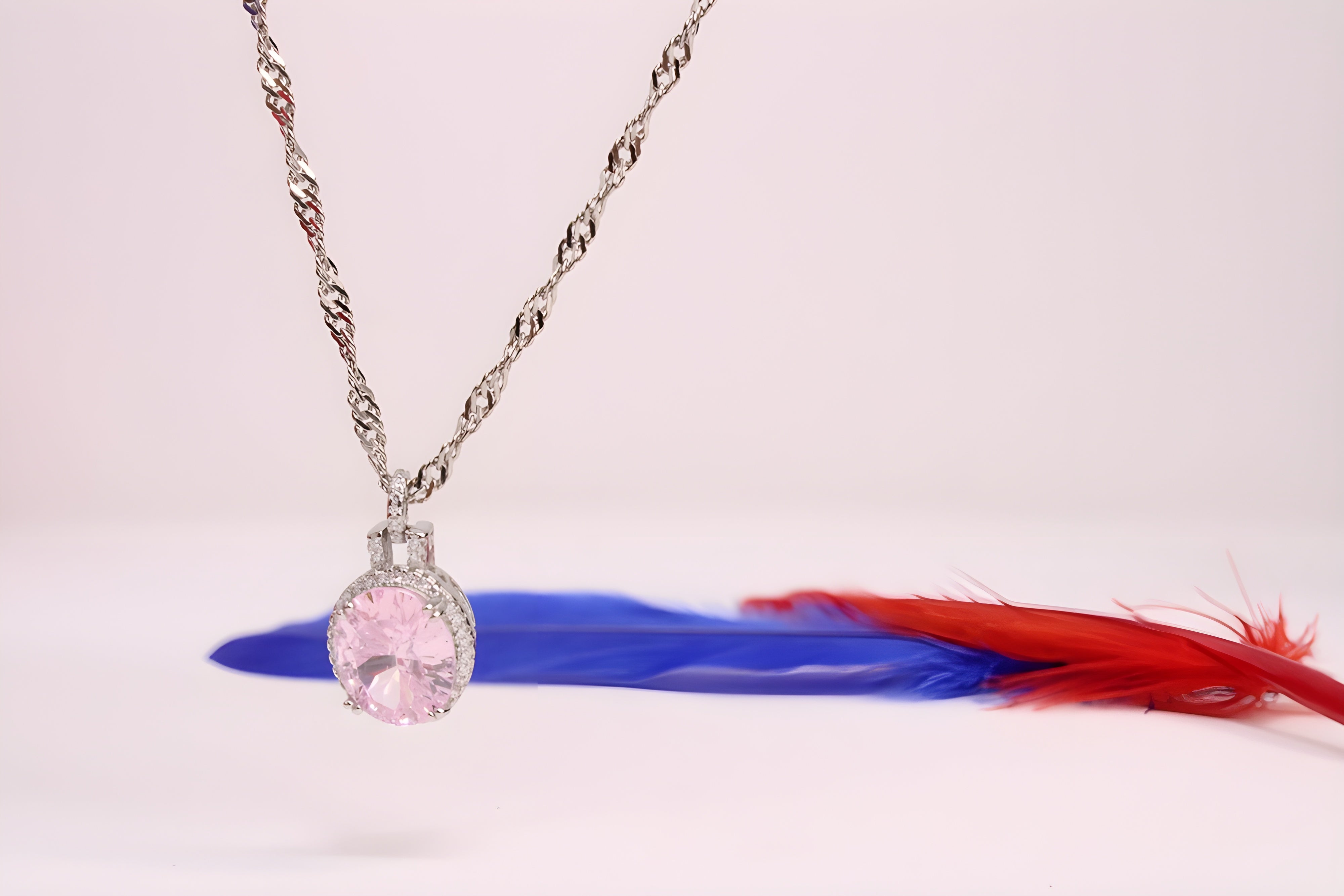 Sterling Silver Blush Radiance Pendant