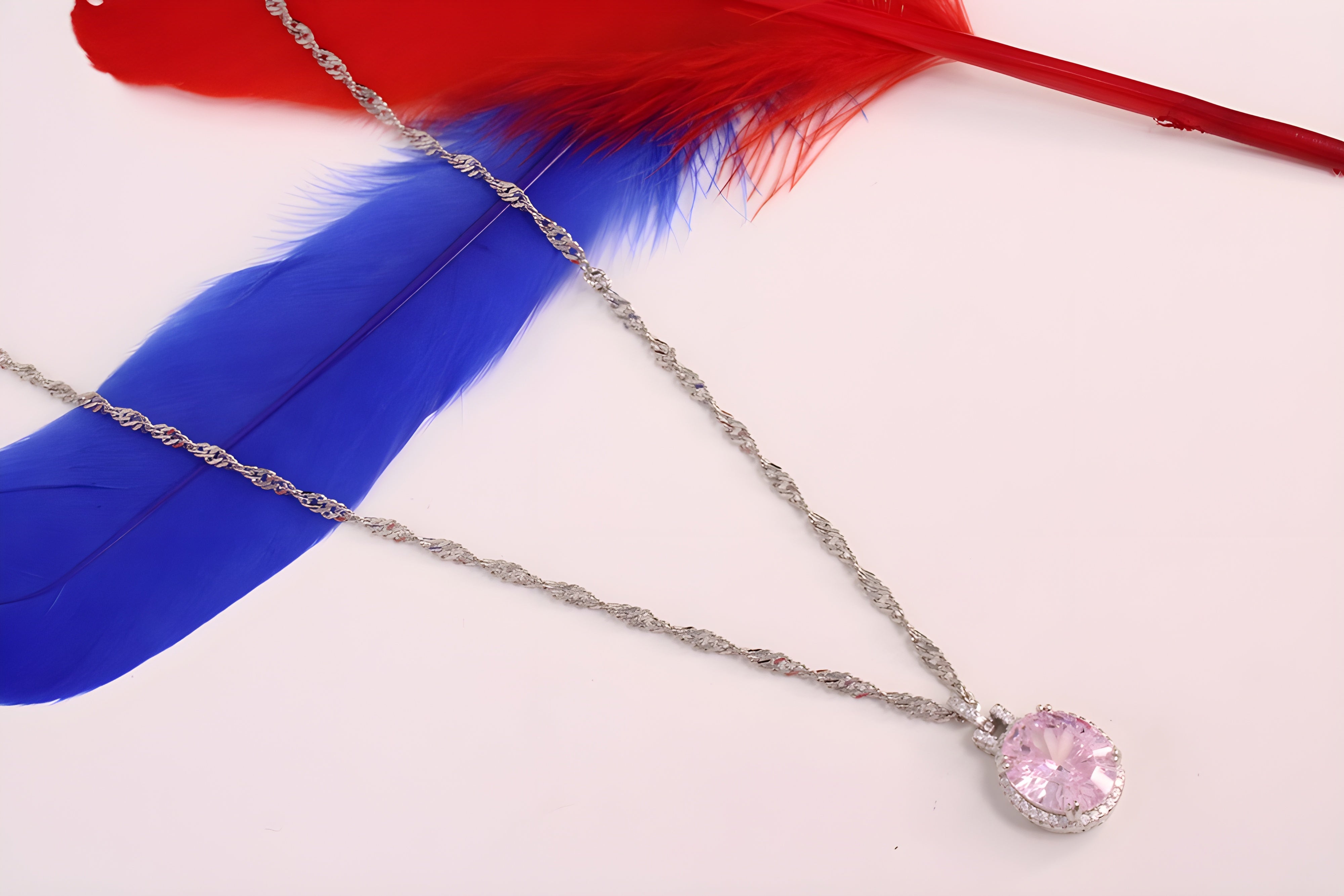 Sterling Silver Blush Radiance Pendant