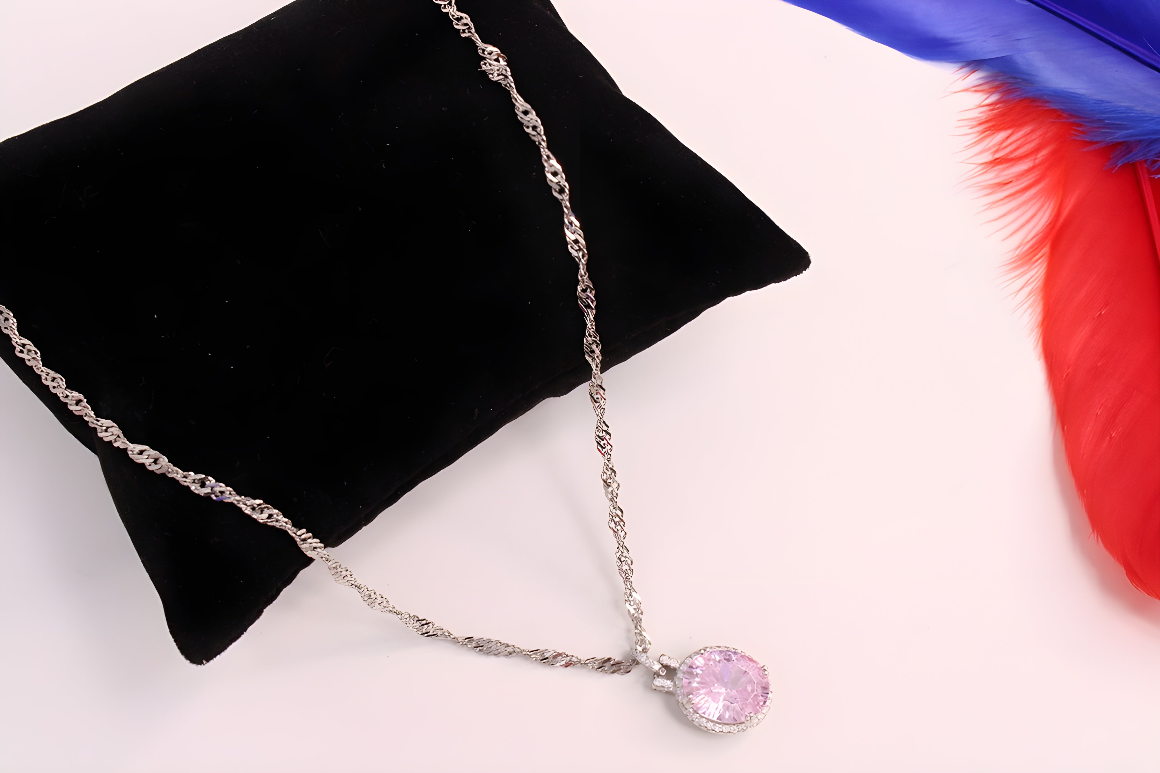 Sterling Silver Blush Radiance Pendant