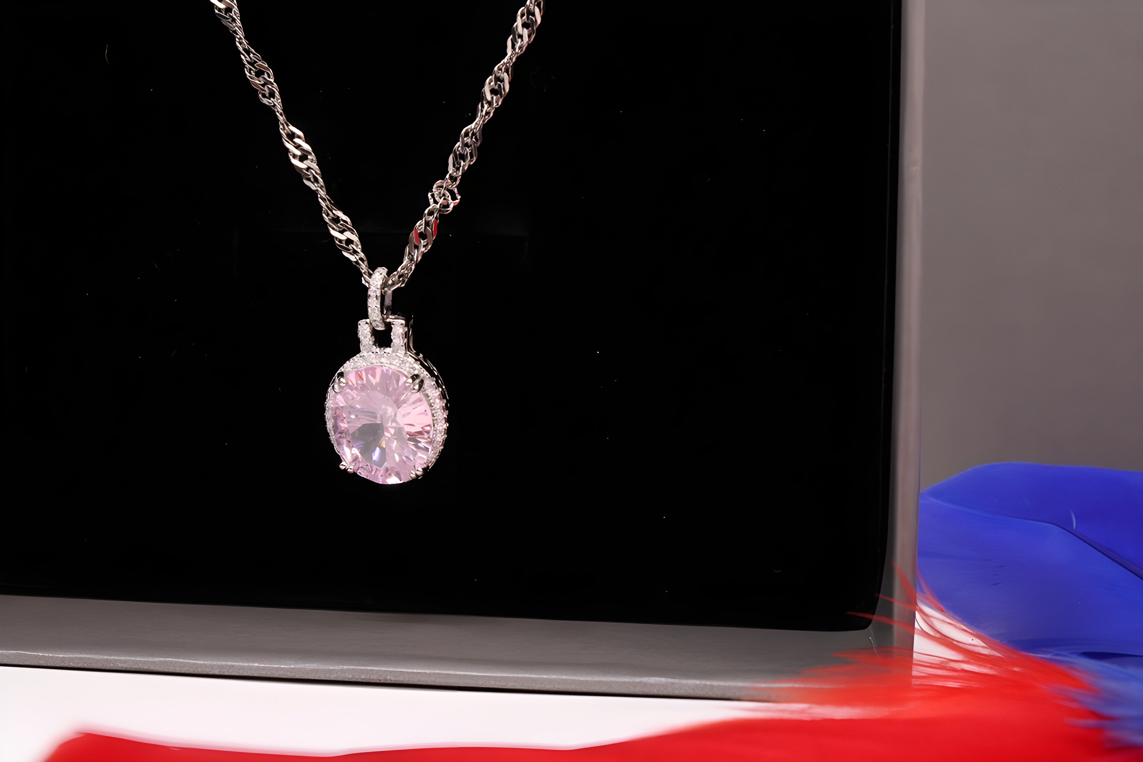 Sterling Silver Blush Radiance Pendant
