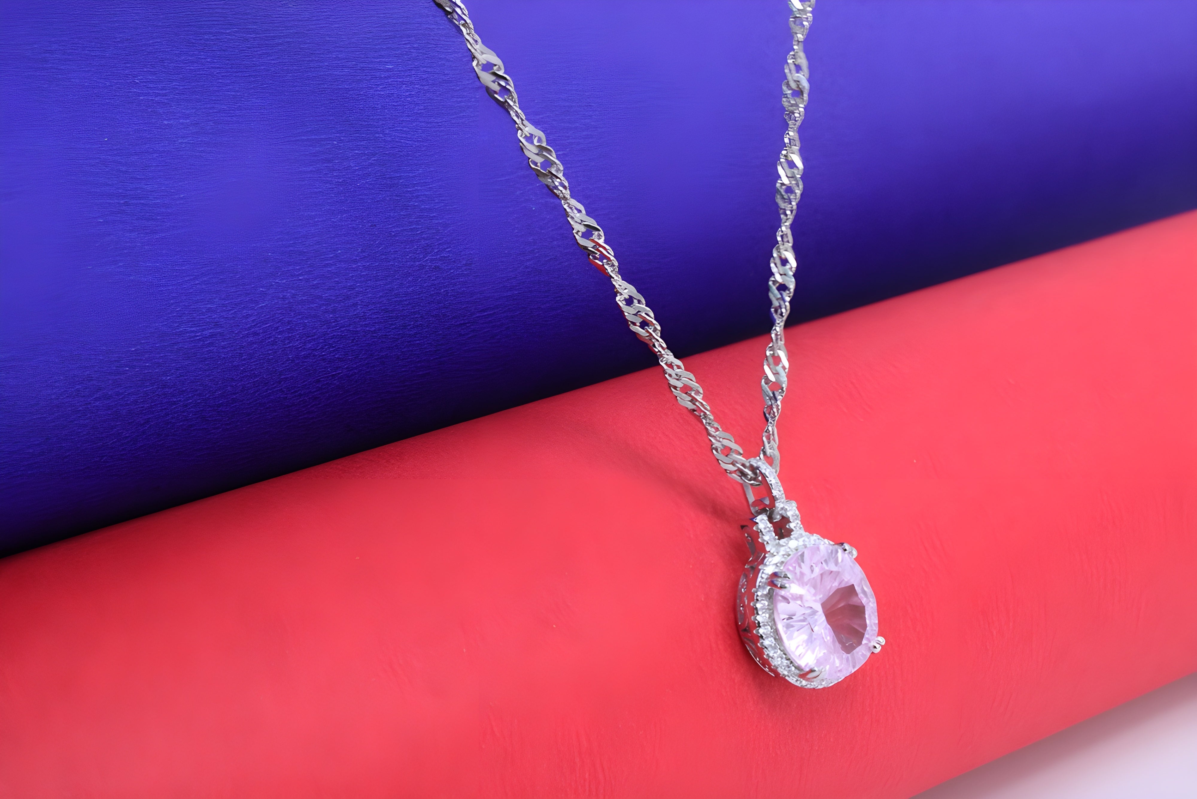 Sterling Silver Blush Radiance Pendant
