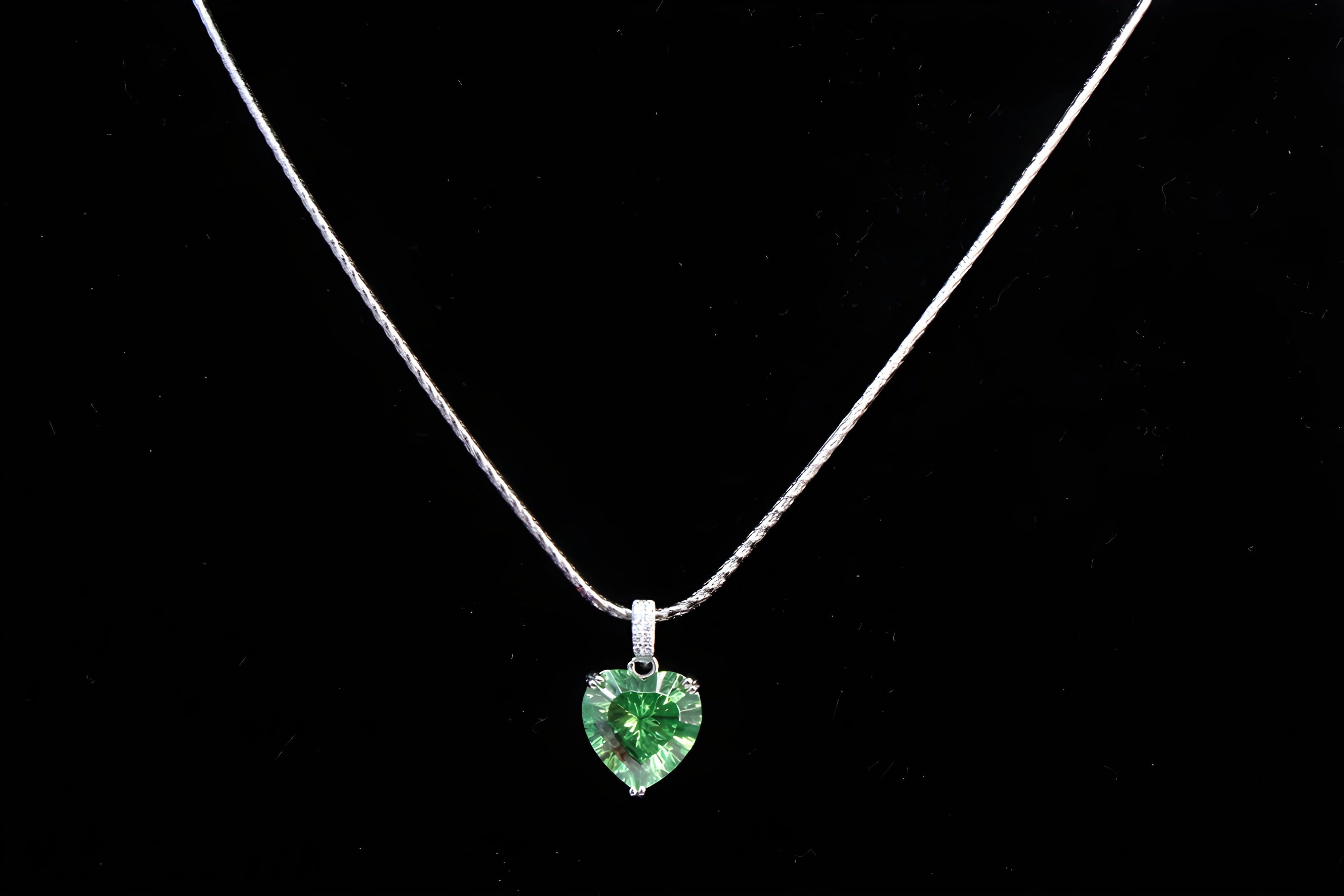 Enchanted Emerald Heart Pendant