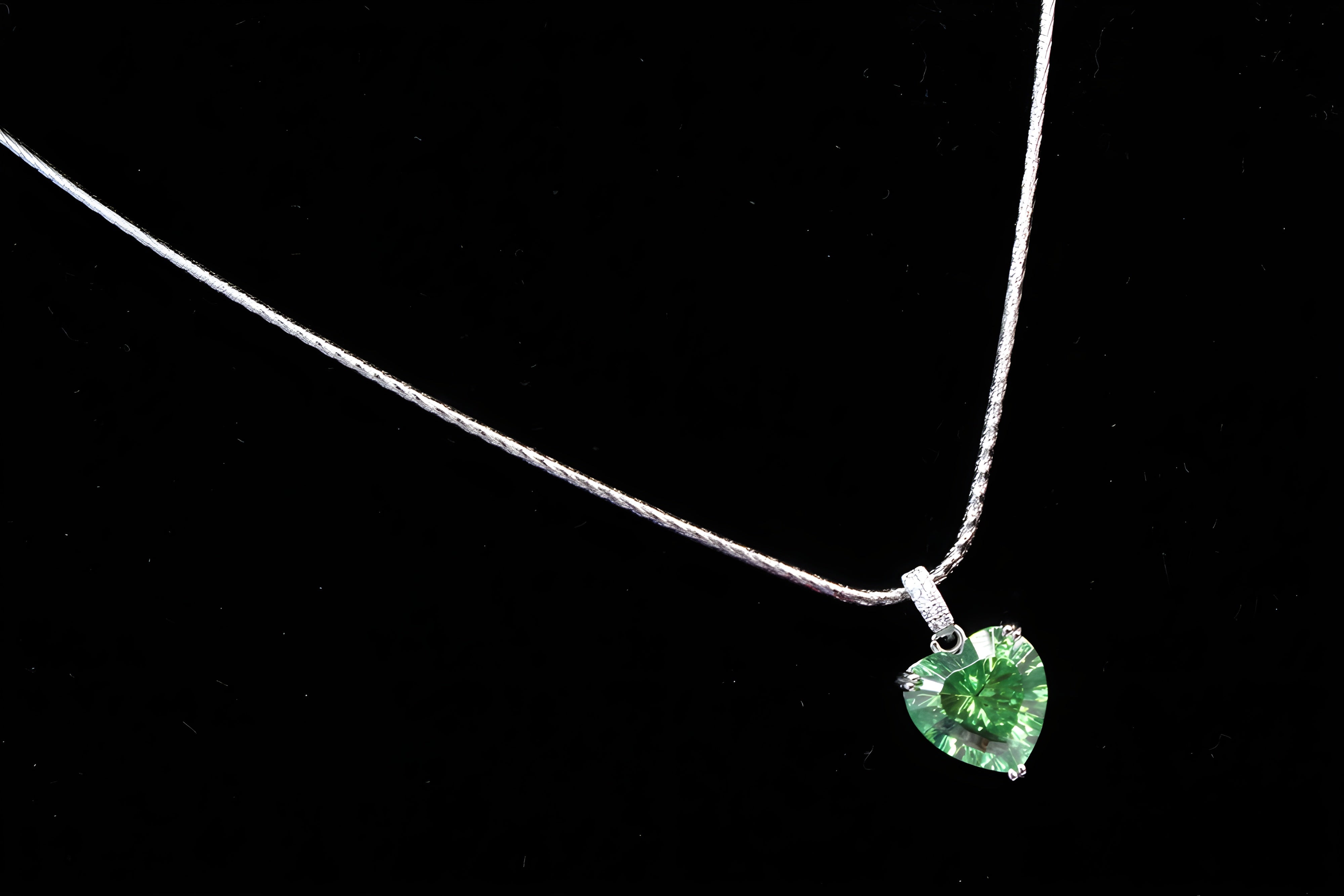 Enchanted Emerald Heart Pendant