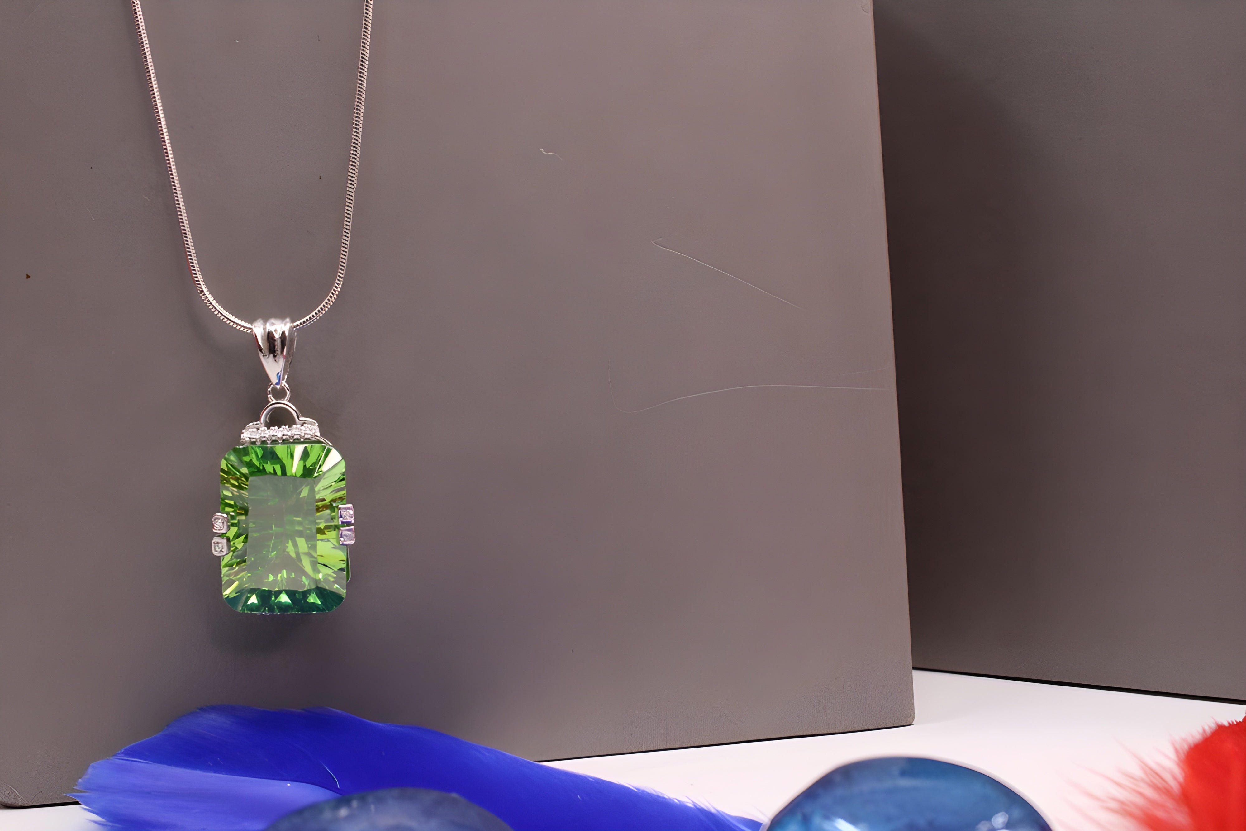 Sterling Silver Radiant Prism Pendant
