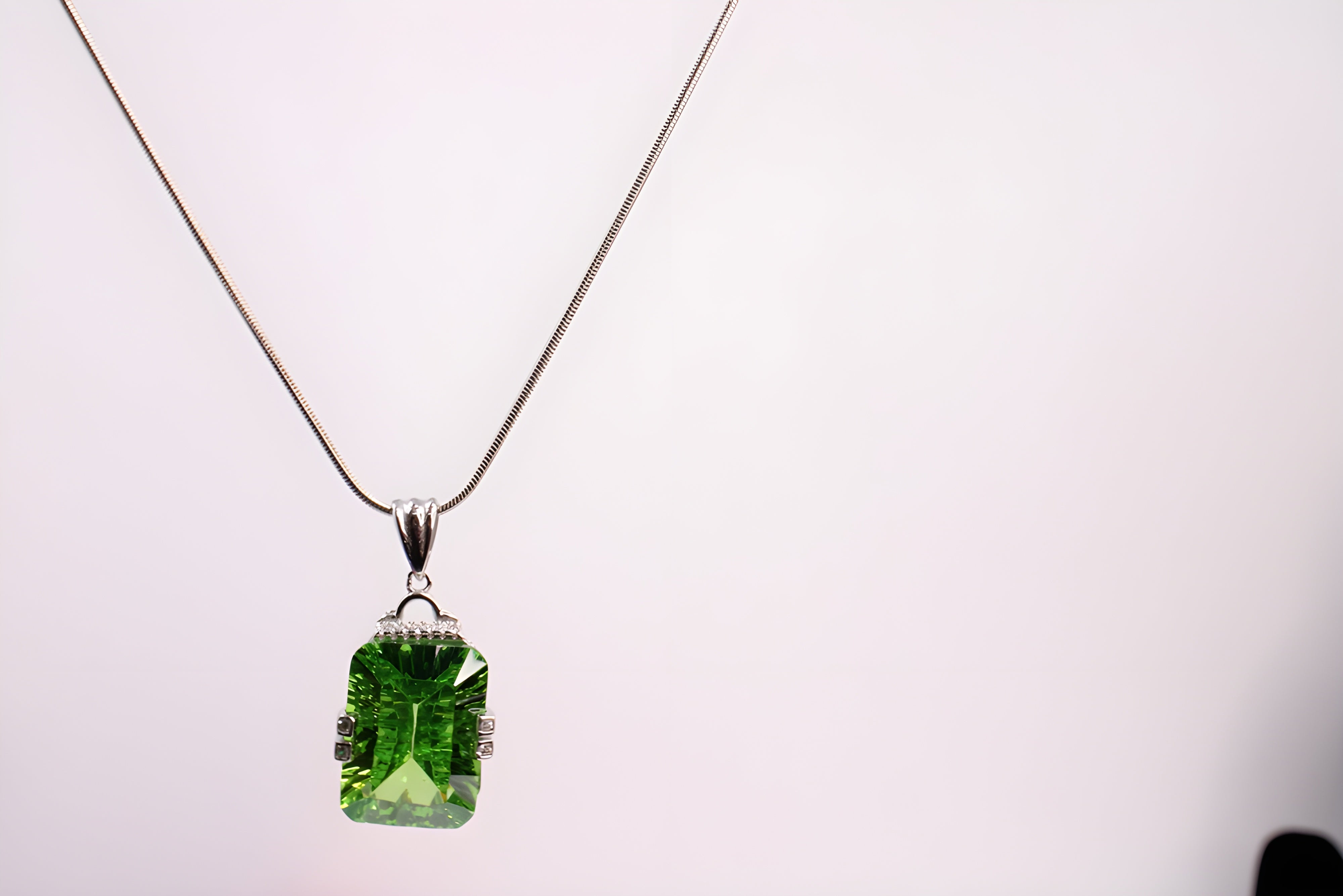 Sterling Silver Radiant Prism Pendant