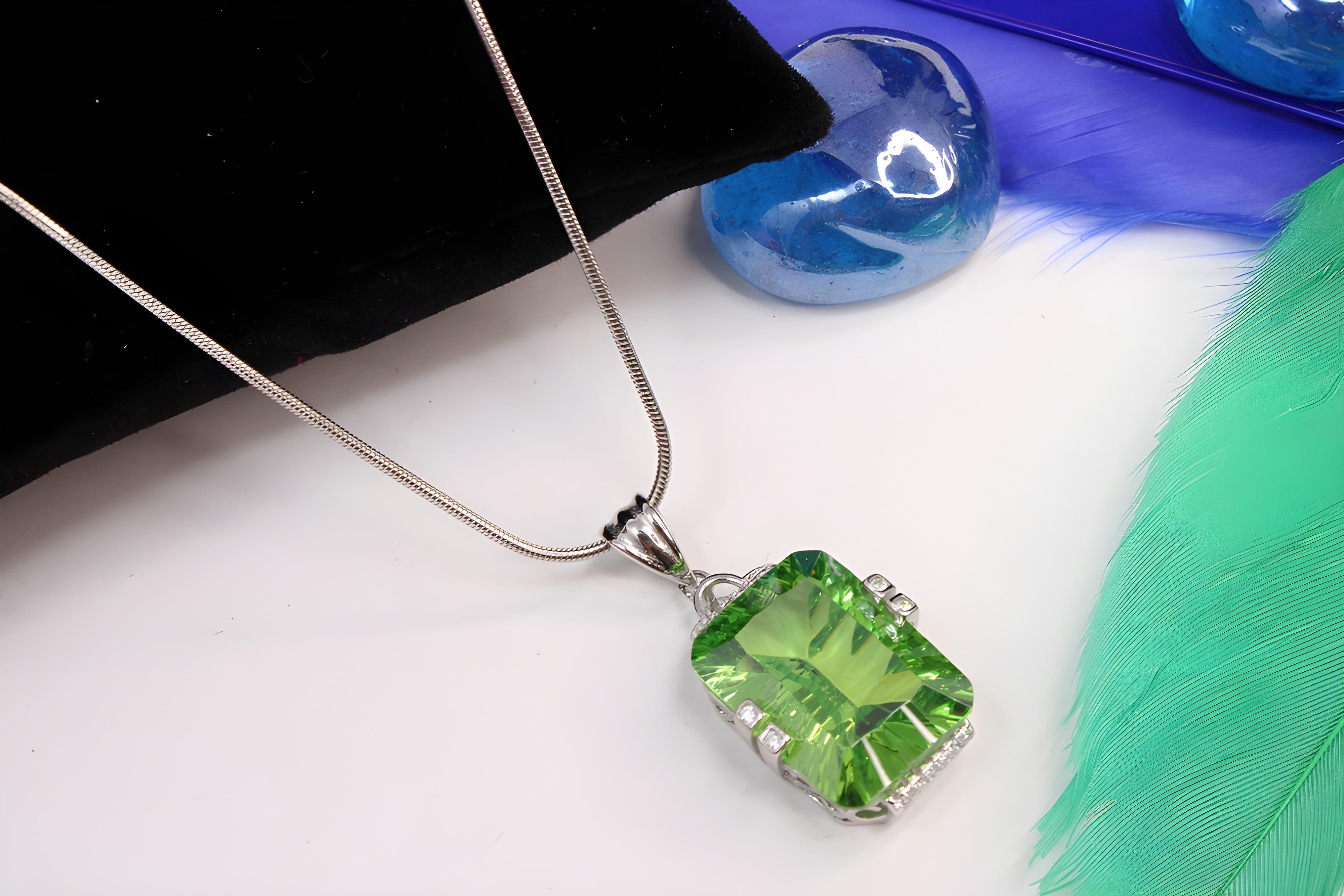 Sterling Silver Radiant Prism Pendant