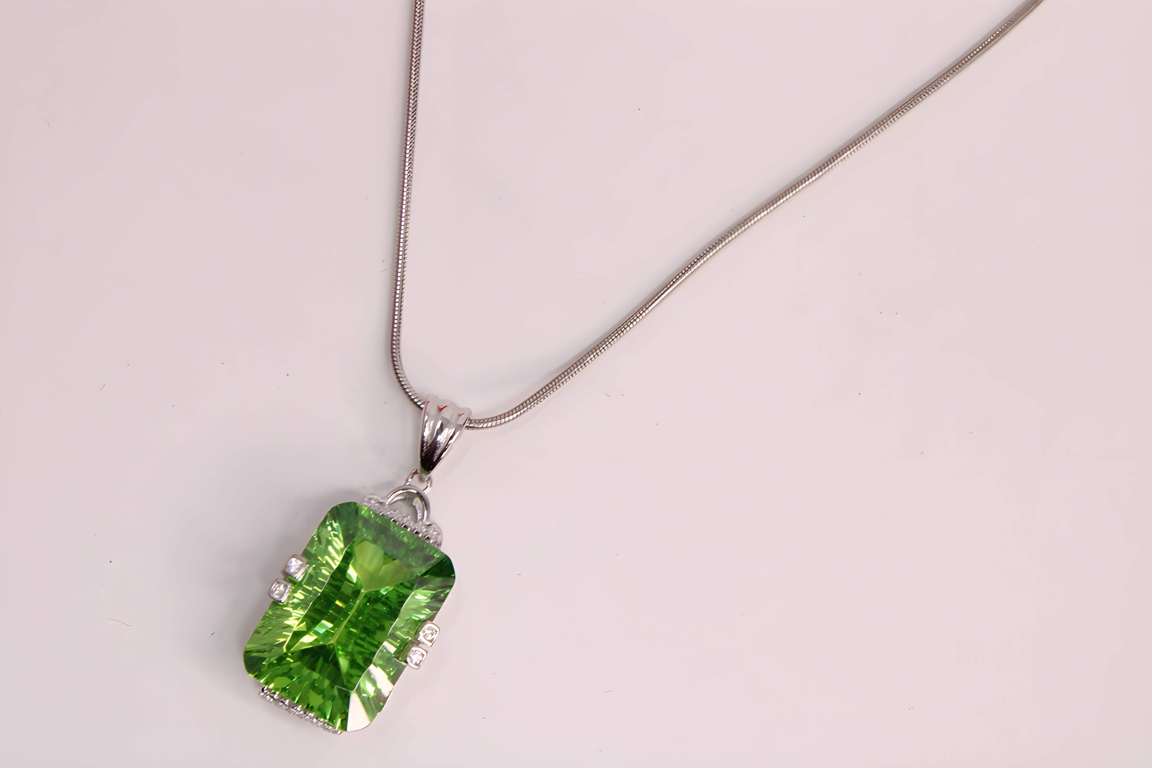 Sterling Silver Radiant Prism Pendant