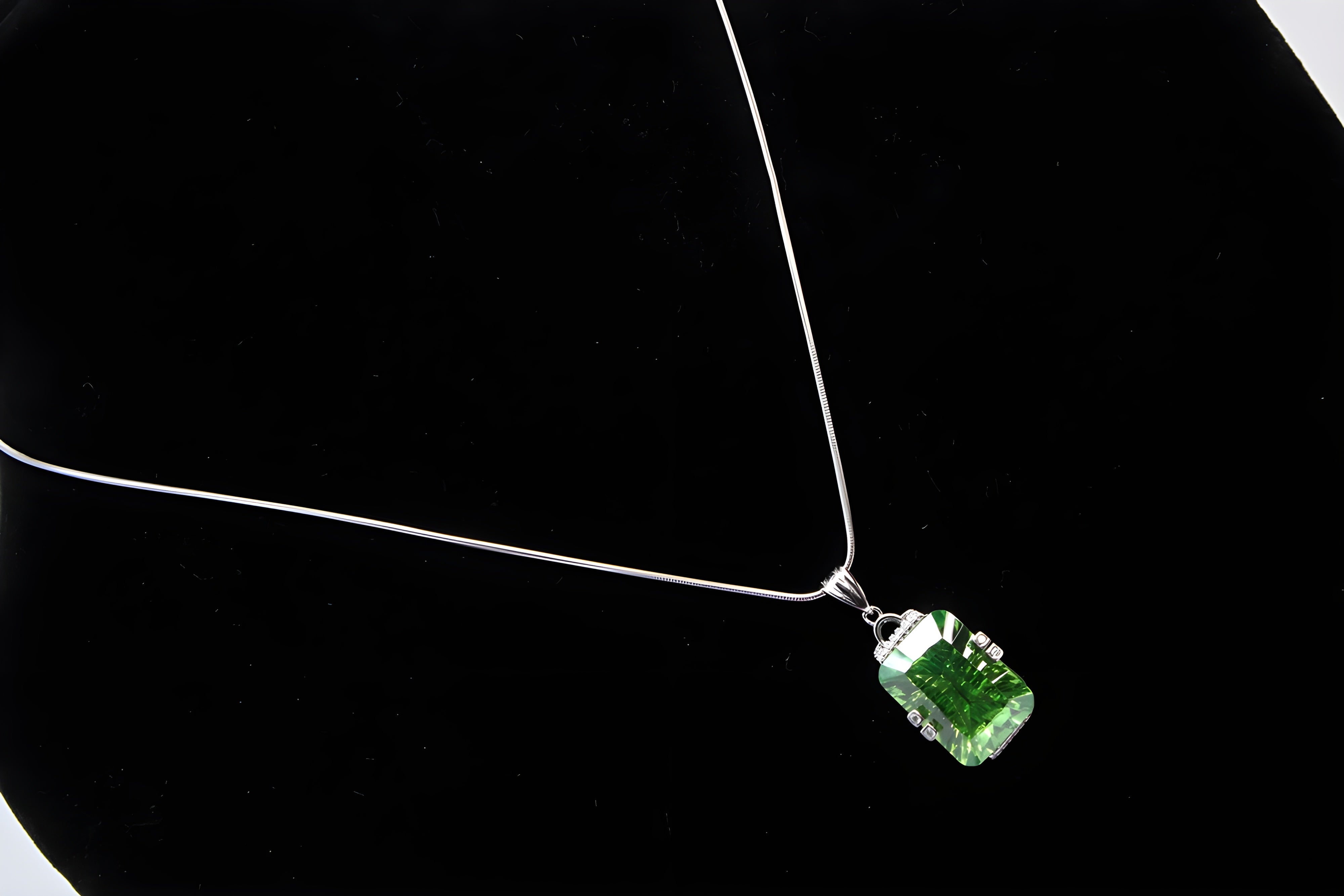 Sterling Silver Radiant Prism Pendant