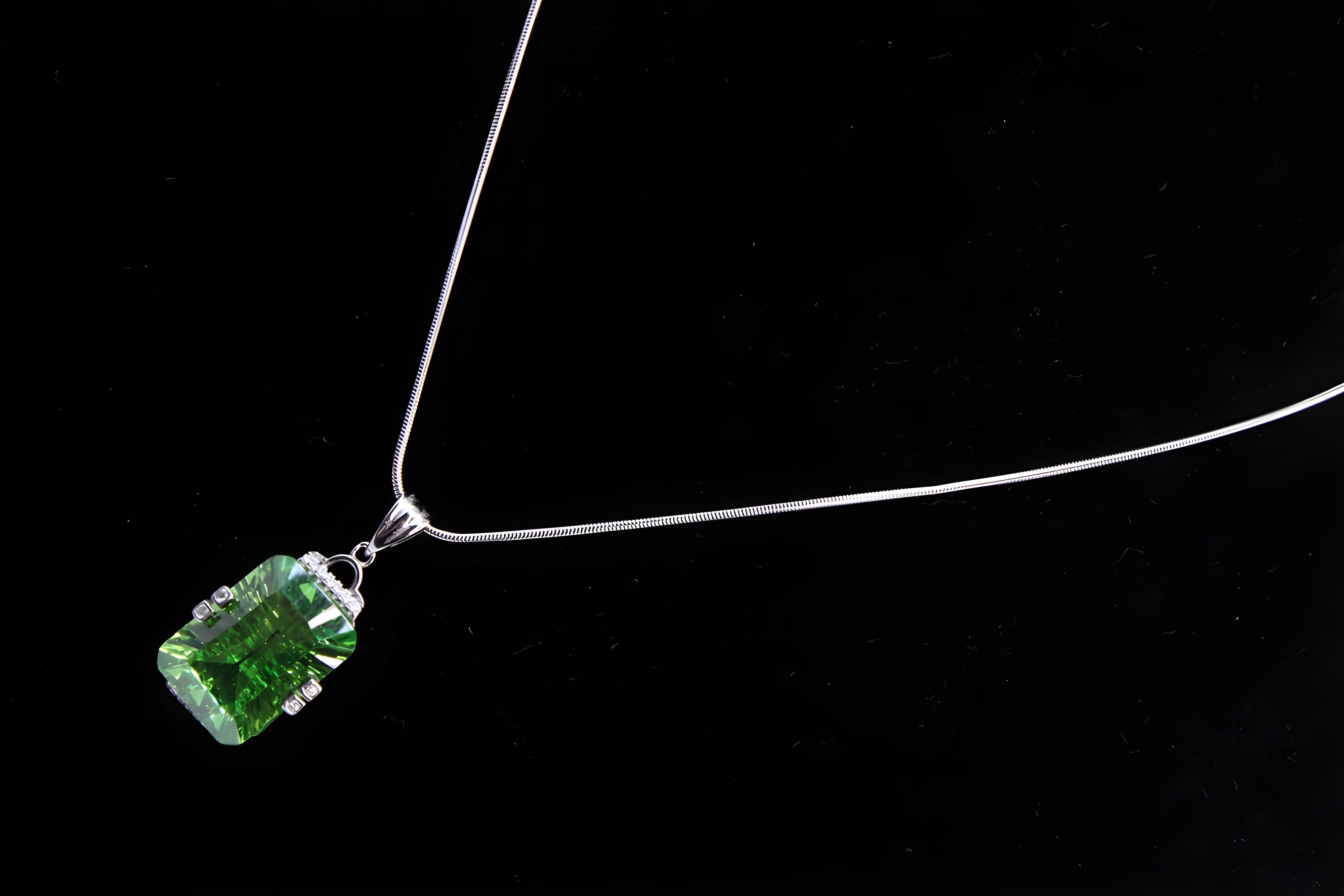 Sterling Silver Radiant Prism Pendant