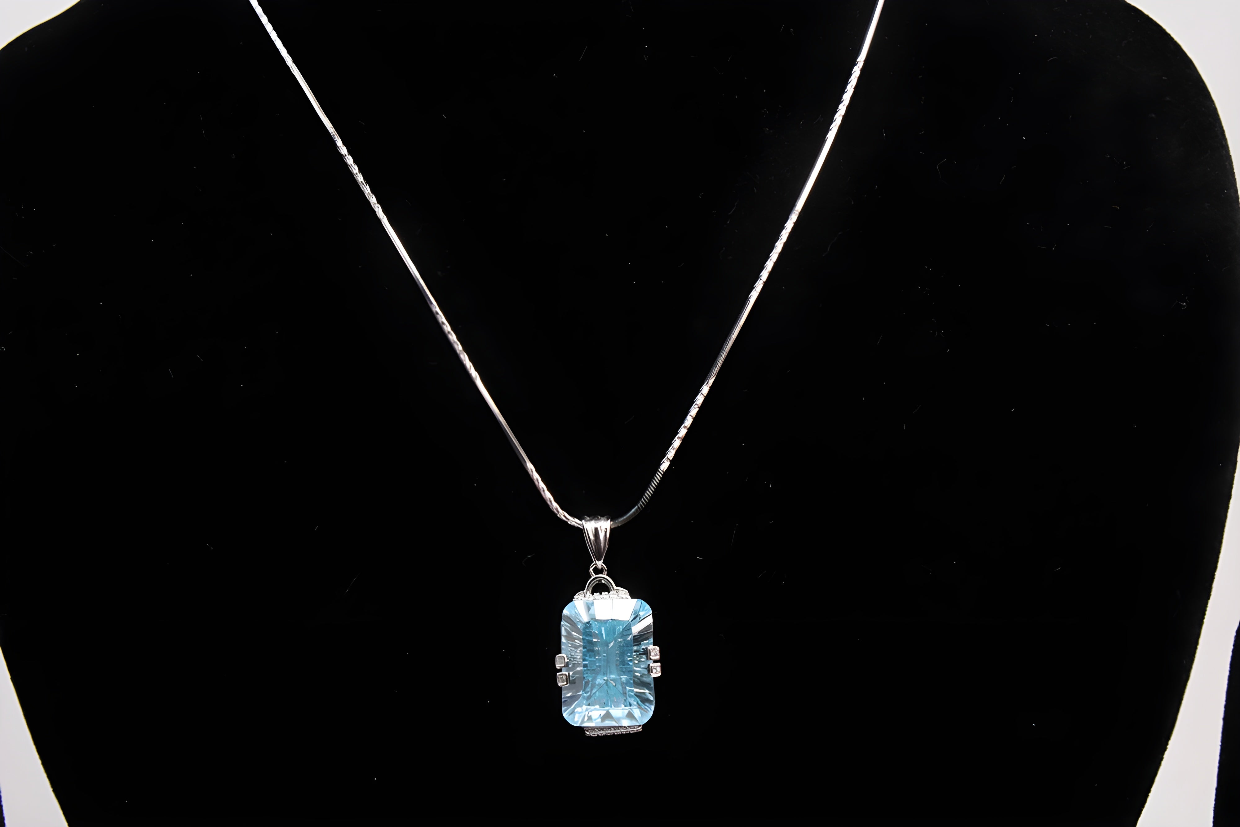 Sterling Silver Radiant Prism Pendant