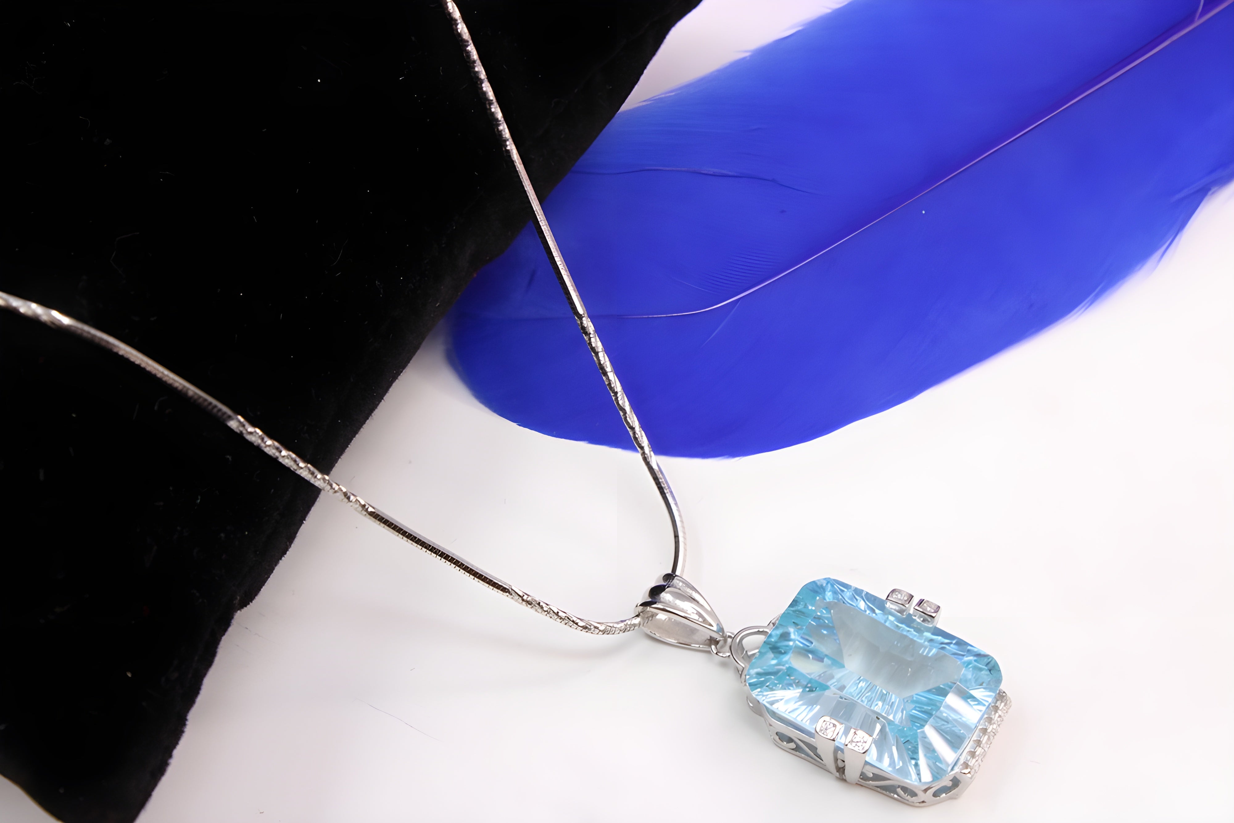 Sterling Silver Radiant Prism Pendant