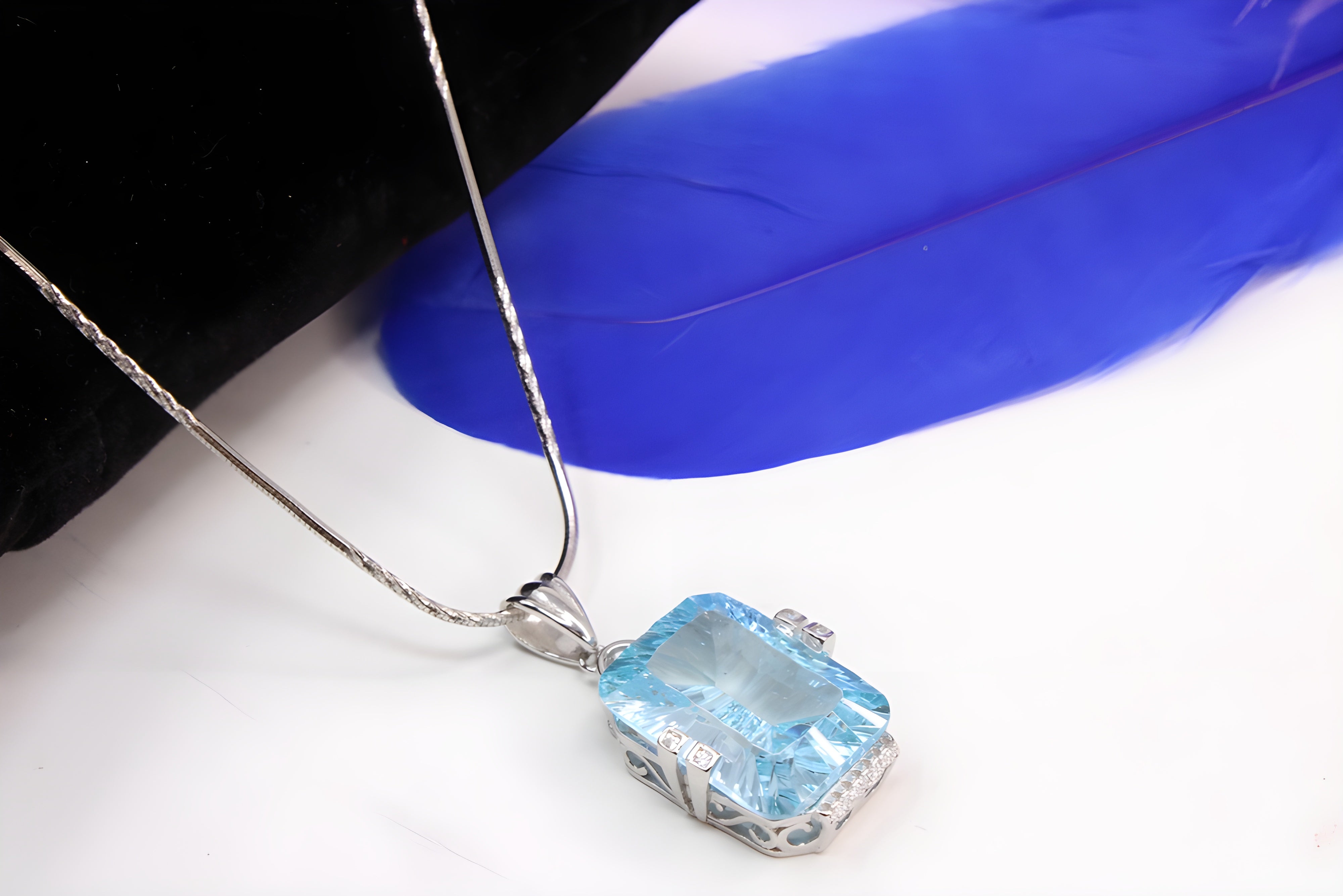 Sterling Silver Radiant Prism Pendant